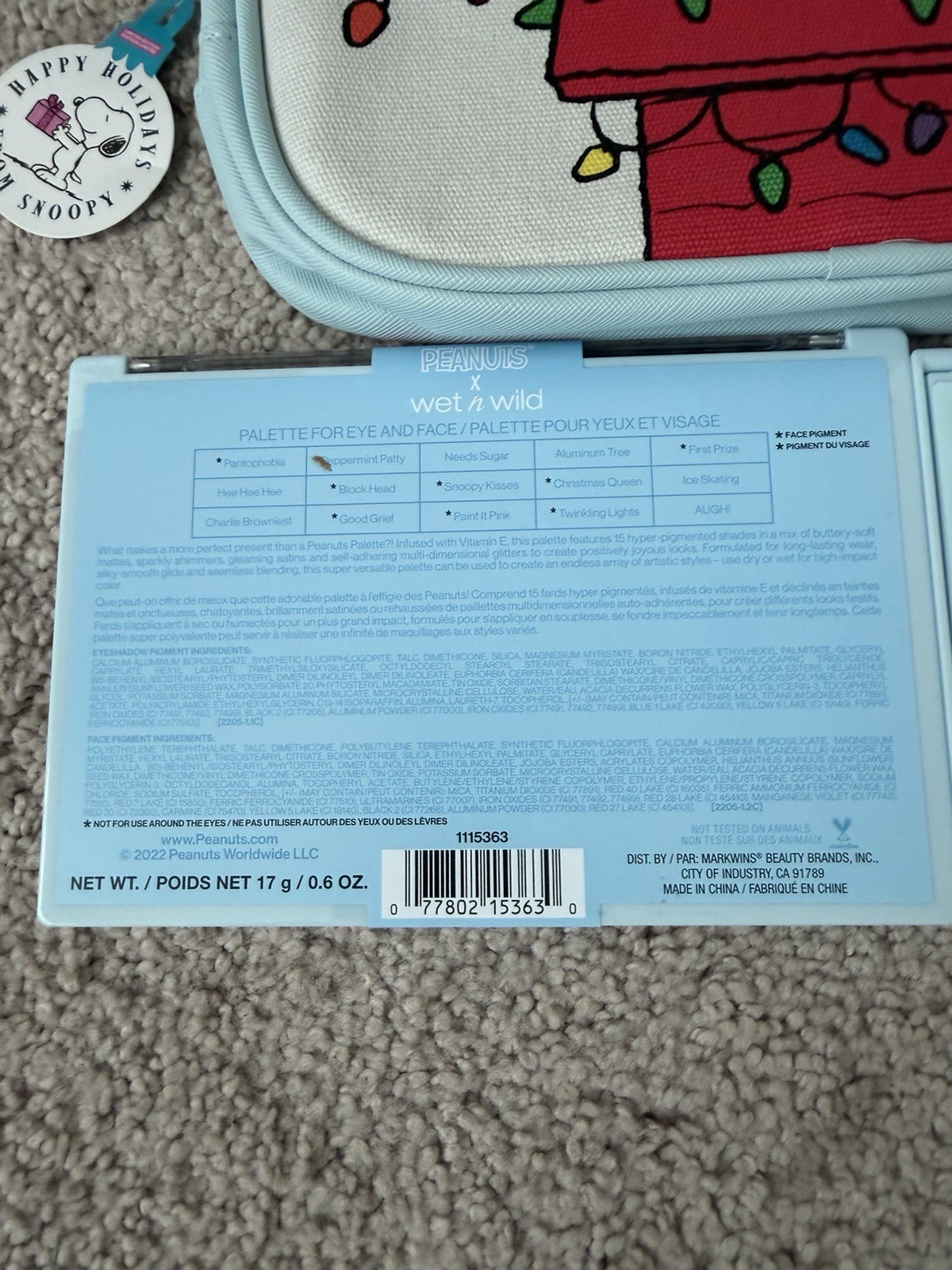 Wet N Wild x Peanuts Lot Of 3 NEW