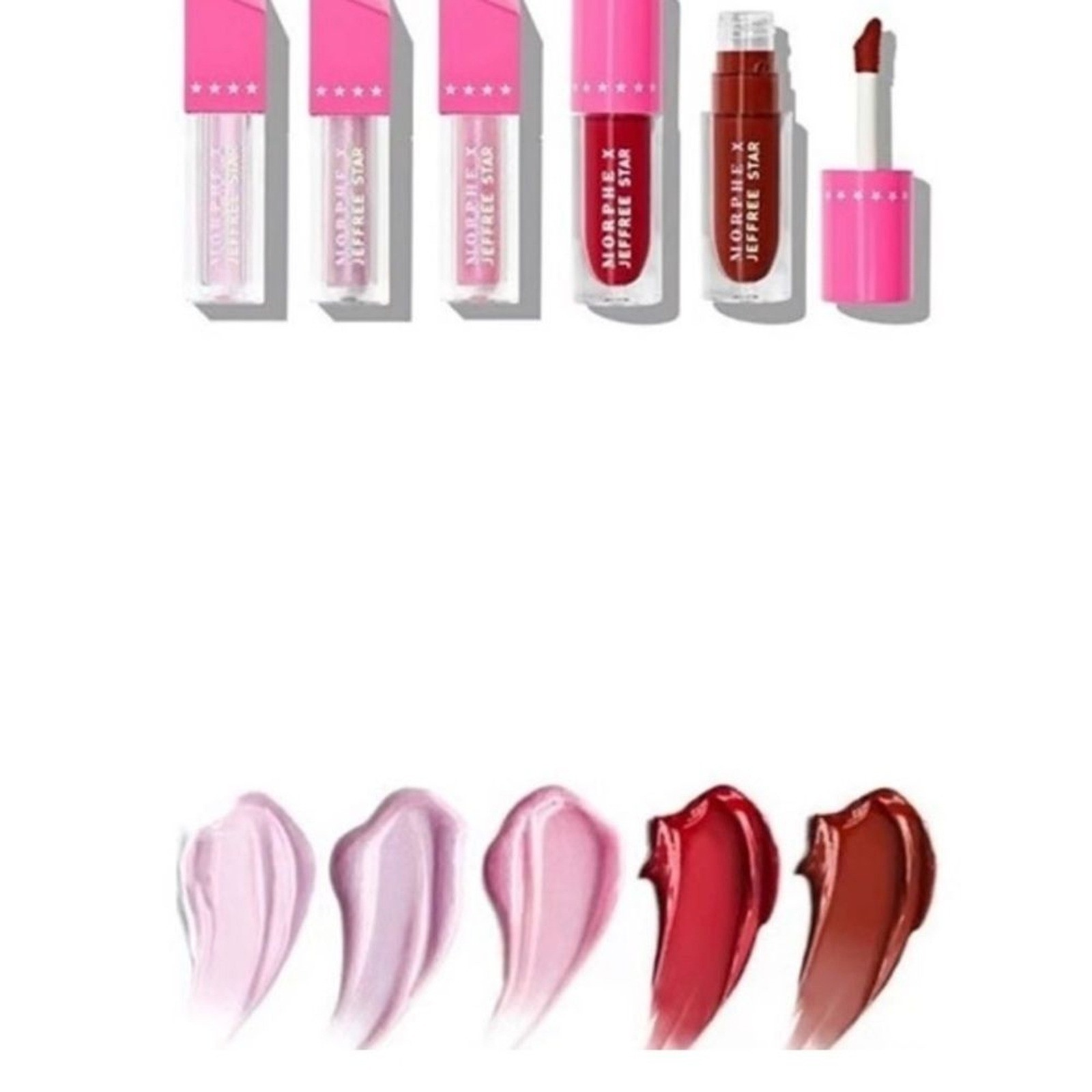 Jeffree Star morphe limited edition eyeshadow palette brushes lip gloss spray