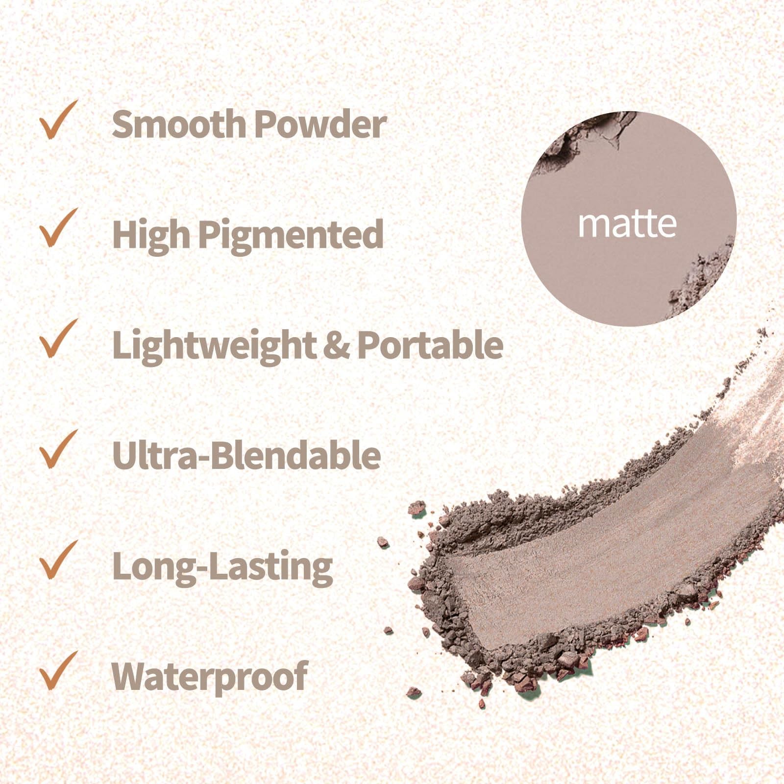 SUMEITANG 9 Colors Matte Naked 2.6 Ounce (Pack of 1), #3 Cement color