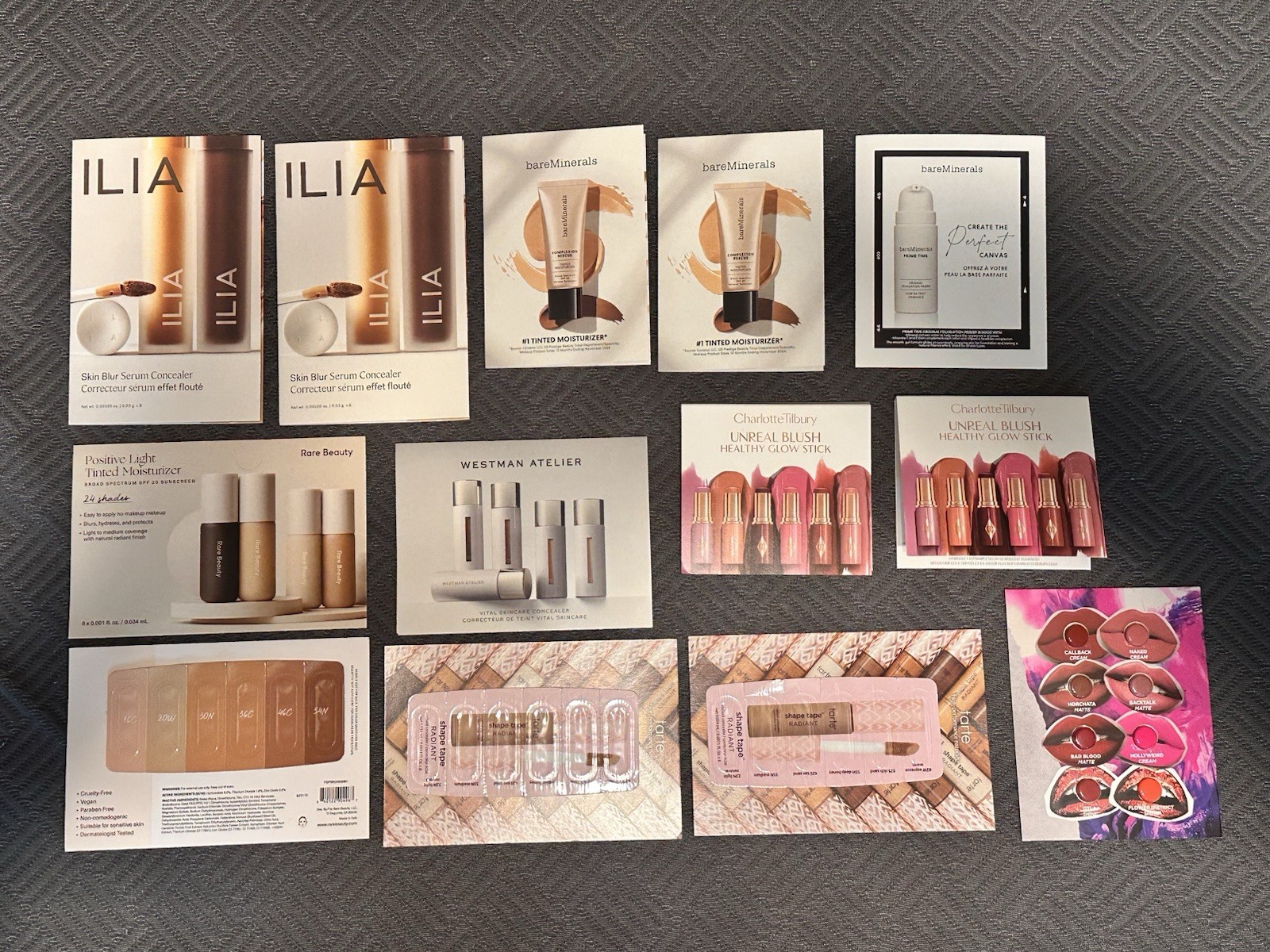 HUGE LOT Mixed Makeup FULL SIZED Sample Sized Mixed Brands NARS MAC Benefit REM