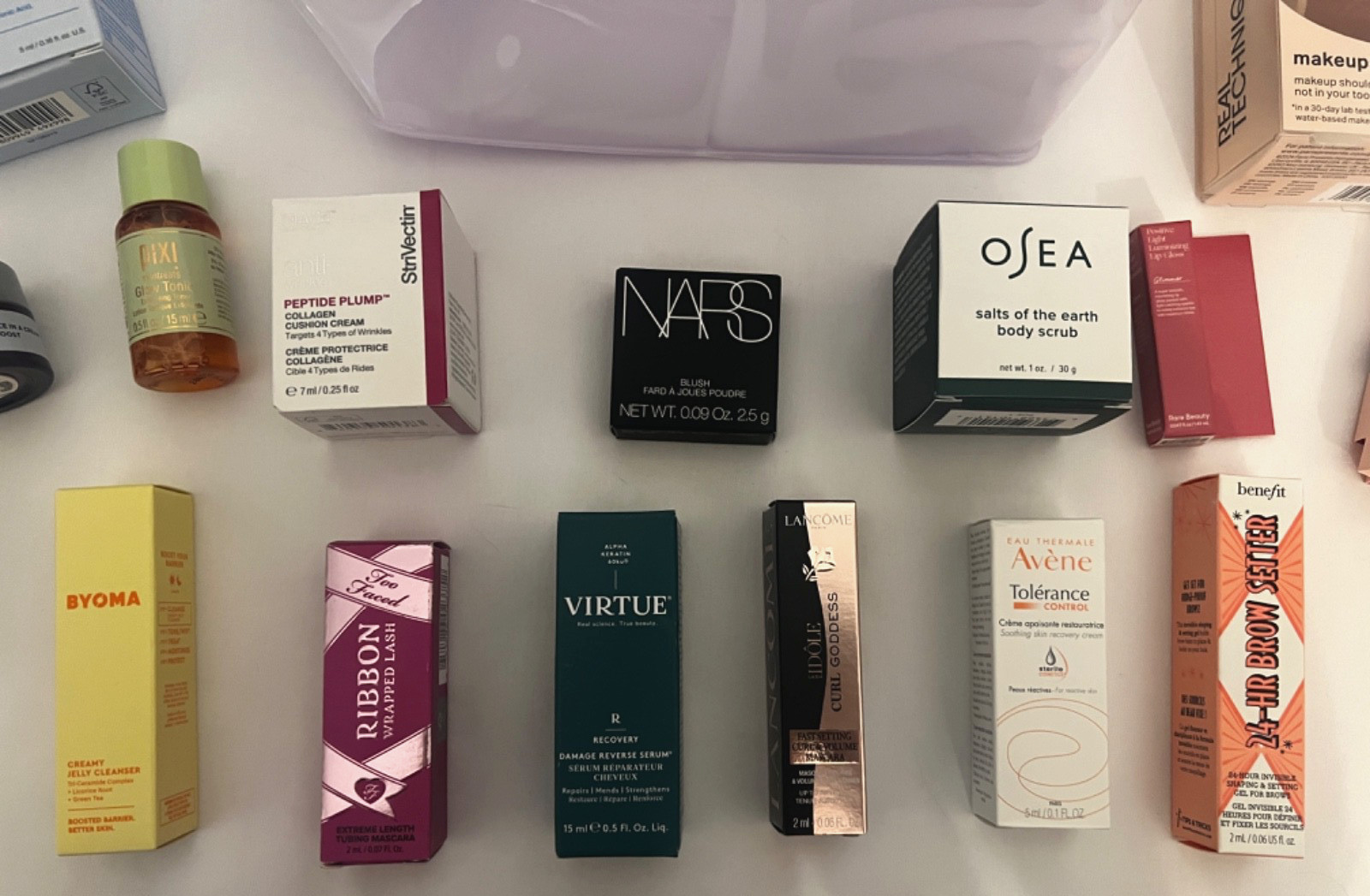 High End Beauty Mixed Lot Makeup Skincare Haircare 40 Pieces + Cosmetic Bag