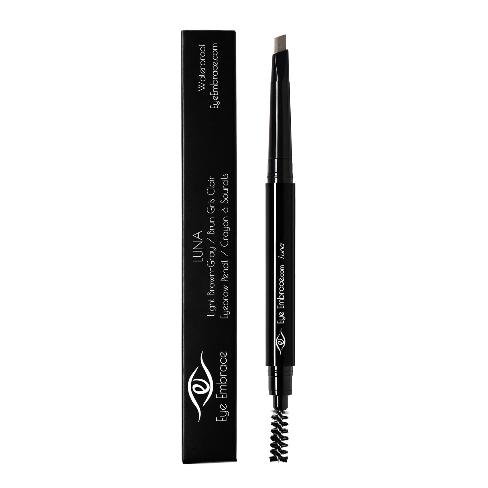 Eye Embrace Luna Light Brown-Gray Eyebrow Pencils Bundle – Luna Classic woode…