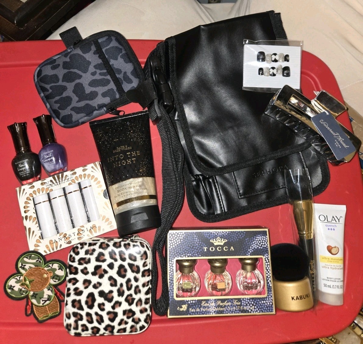 Makeup Cosmetic~Beauty Bundle Lot~14 PC ALL NEW~Sephora Bag Fragrances Lotion
