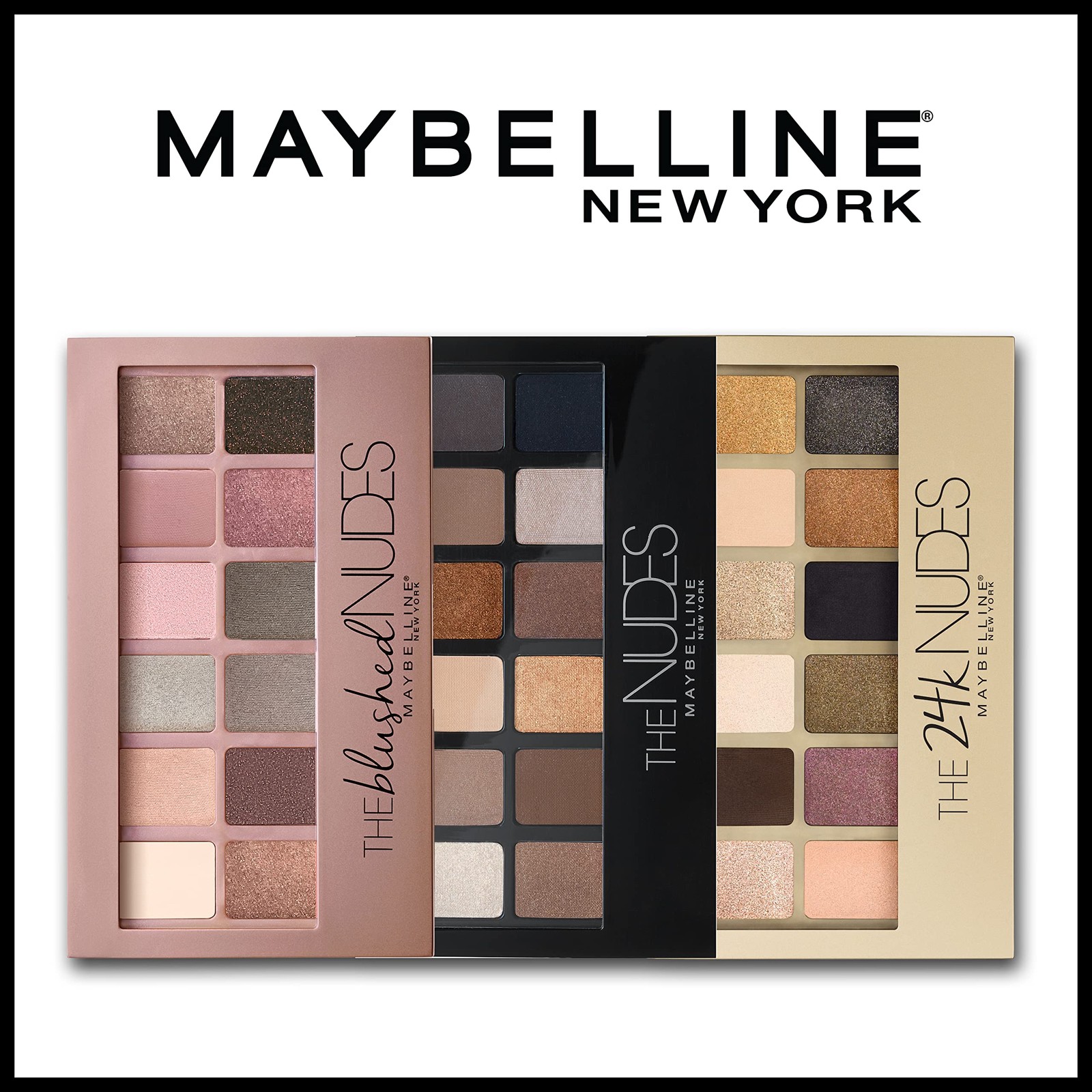 Maybelline The Blushed Nudes Eyeshadow 0.34 Ounce (Pack of 1), BLUSHED NUDES