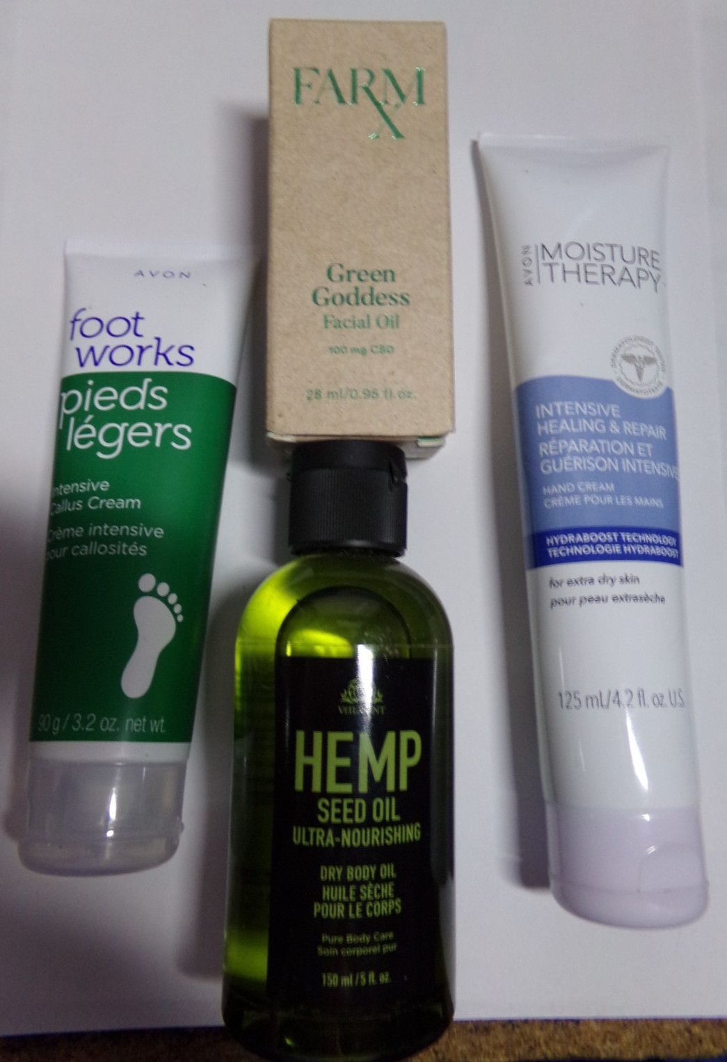 Lot Of 4 New/Old Stock Avon Items – Oils & Lotions