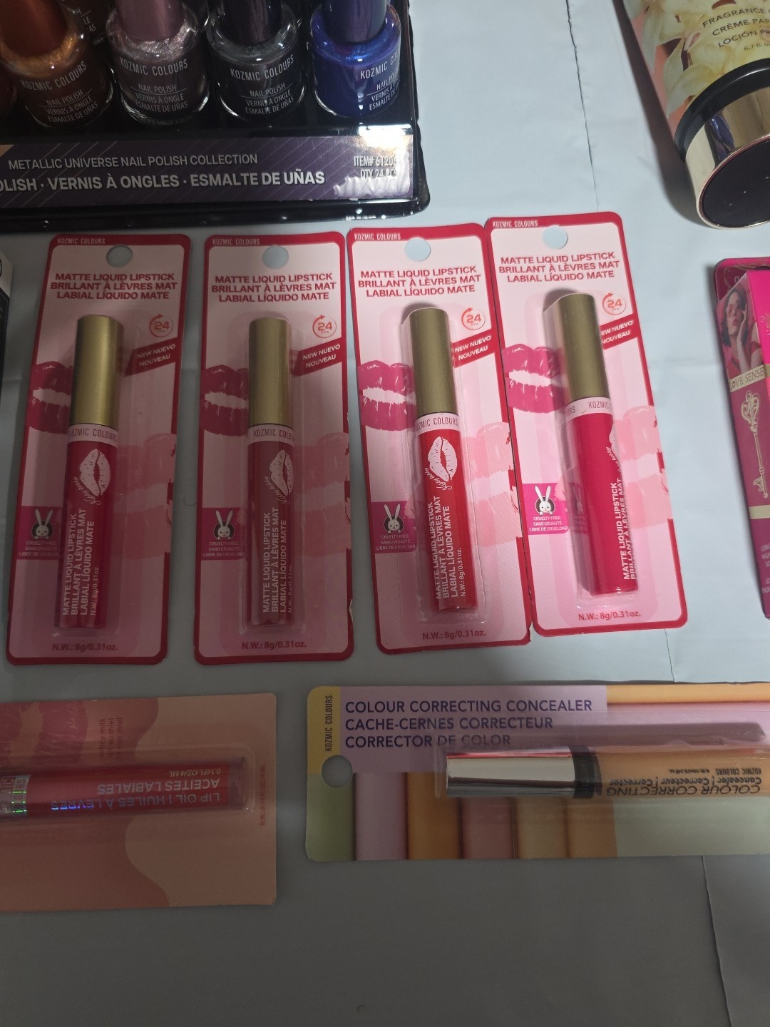 RANDOM BULK Wholesale Mixed Makeup Cosmetics 40 Pcs Lot Kozmic Colors Brand