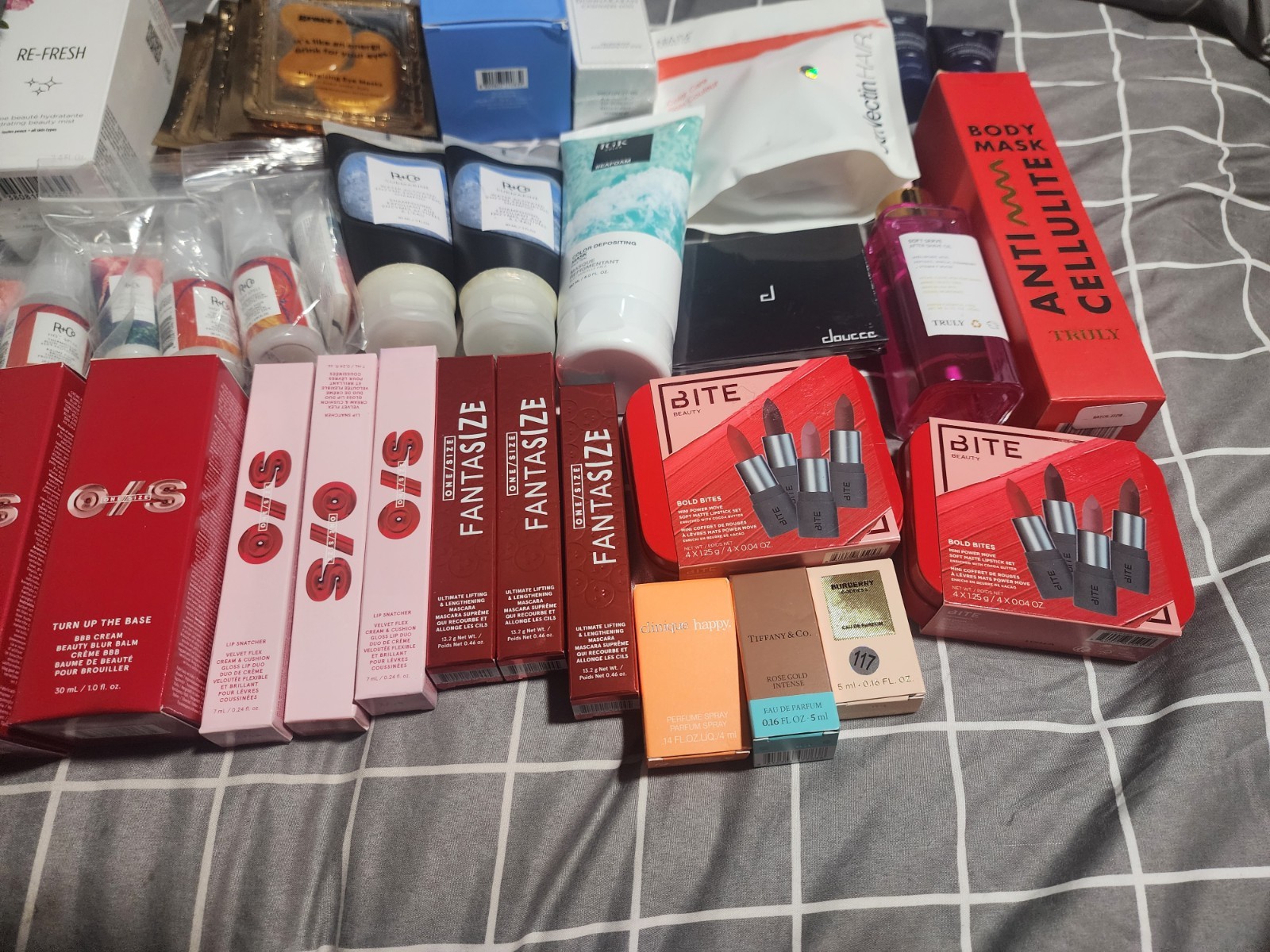 Bundle Of HIGH END MAKEUP, HAIRCARE, SKINCARE & PERFUME. Louboutin Perfume gift