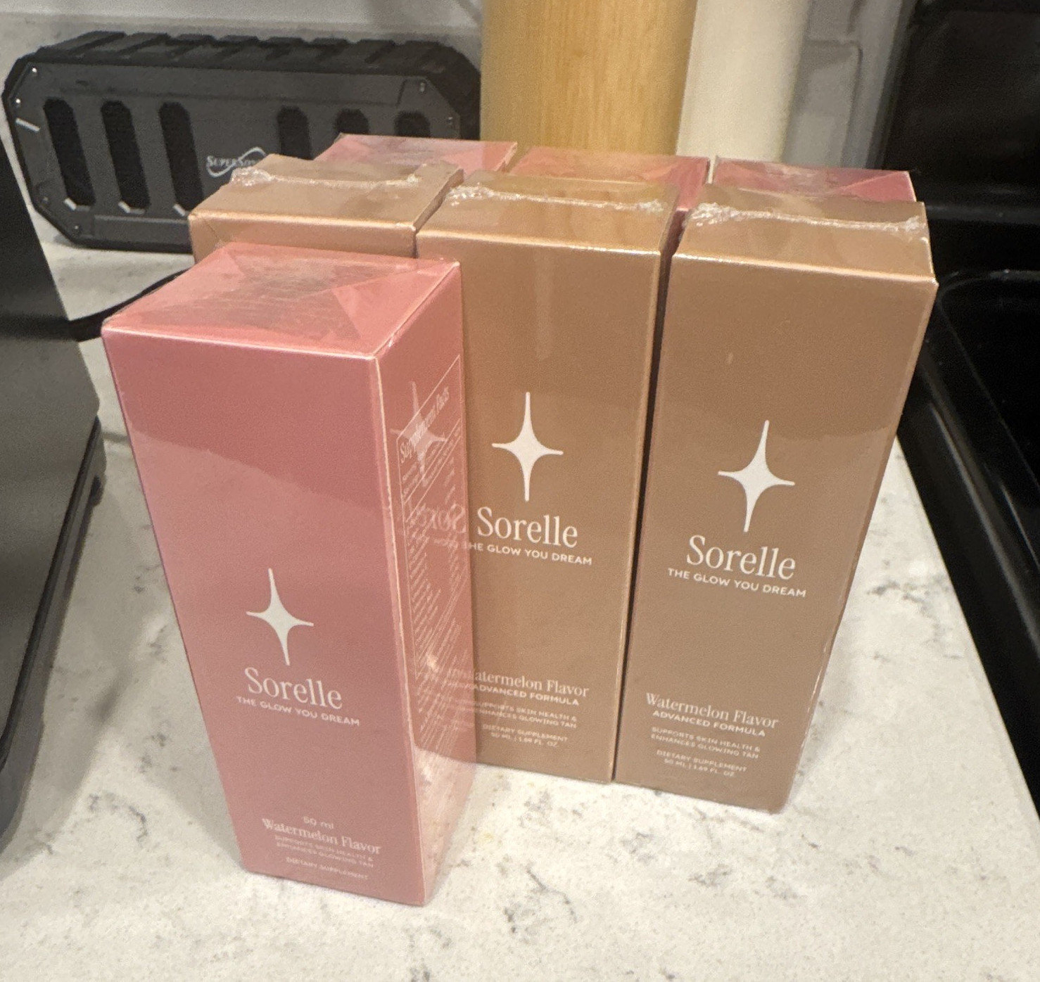 SEVEN MONTH SUPPLY Sorelle The Glow You Dream Watermelon Flavor Tanning Drops