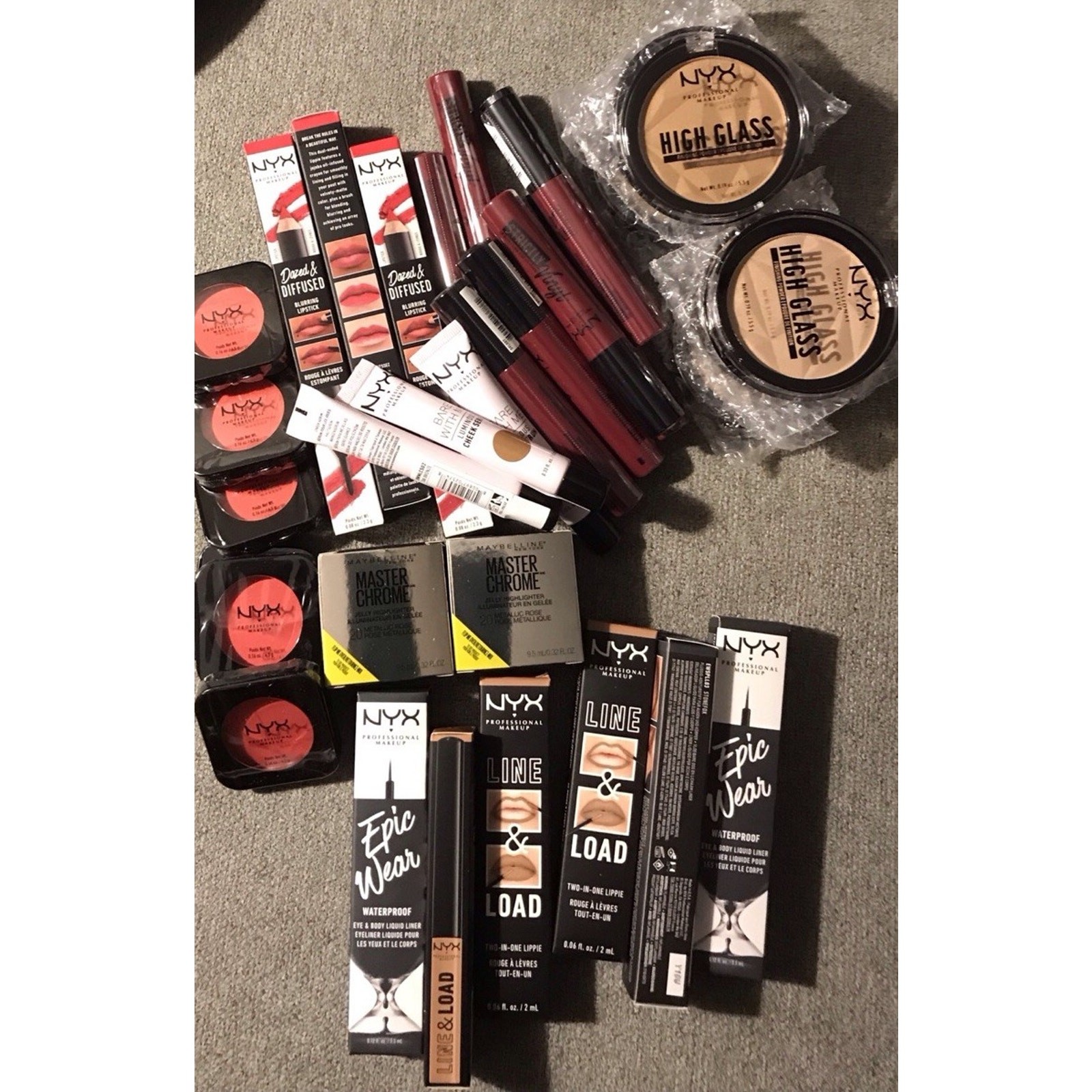 Mixed Lot NYX Professional Makeup Lip Eye Face 30 Sealed Items New