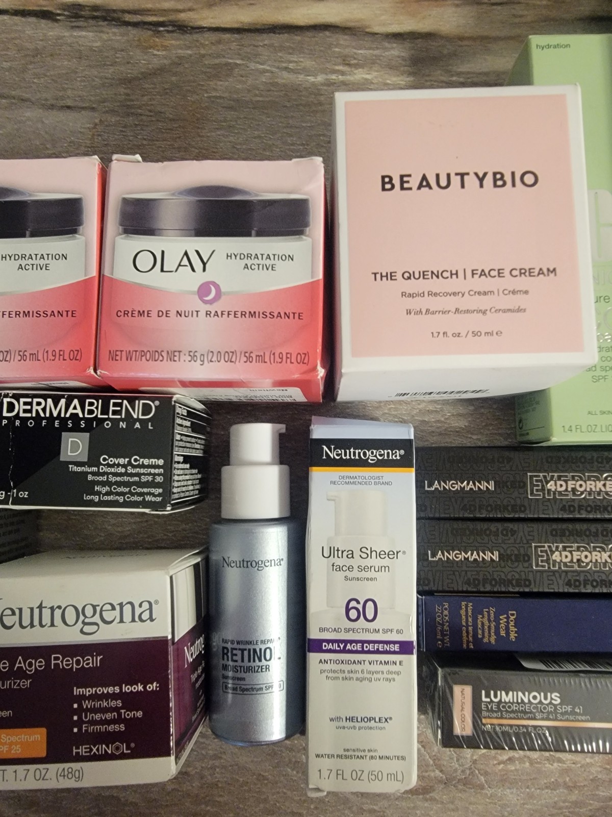 Facial Skin Care Lot Neutrogena Olay Beauty Bio Clinique Estee Lauder Dermablend