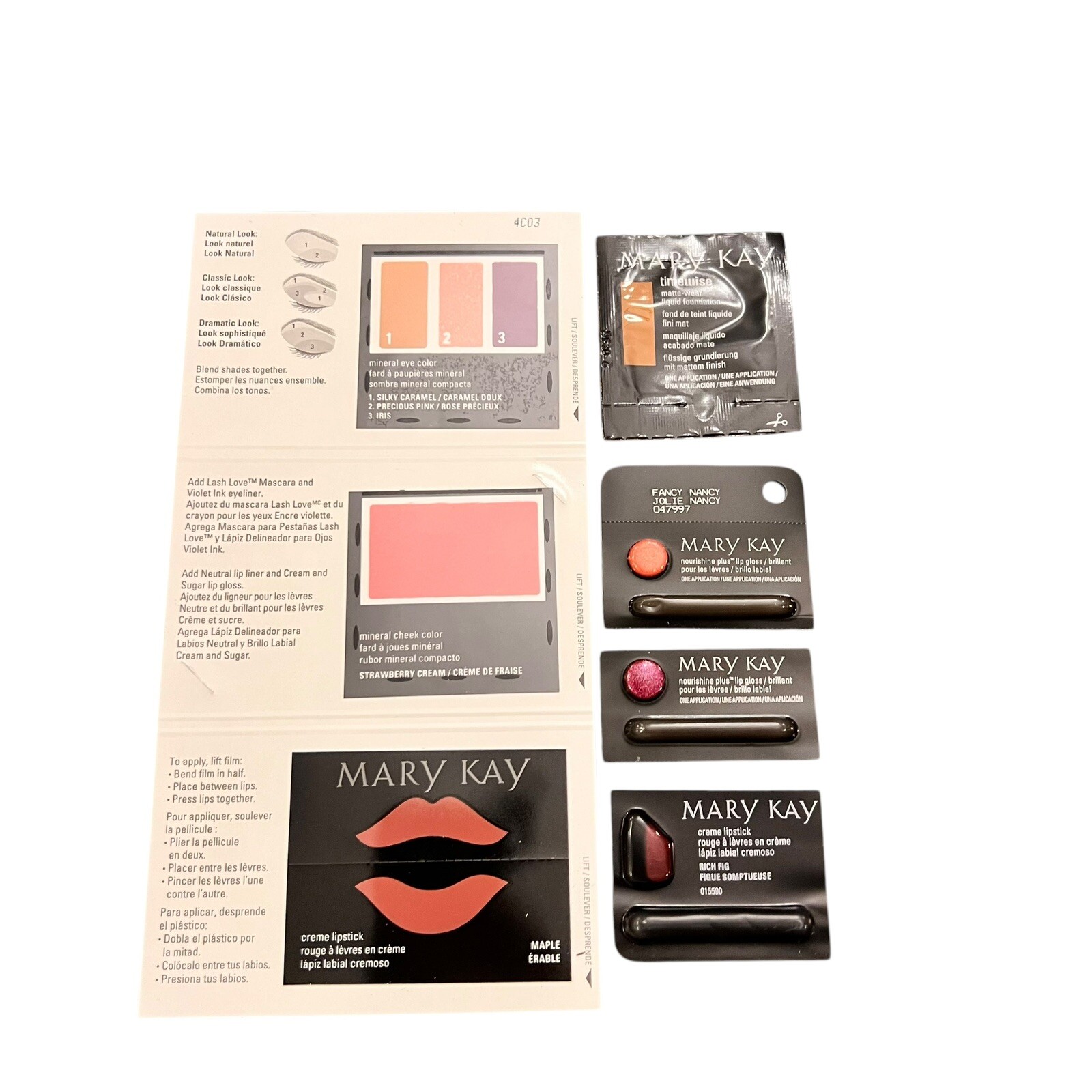 Mary Kay Lot Assorted Samples New & Discontinued Colors Single Use Travel #110