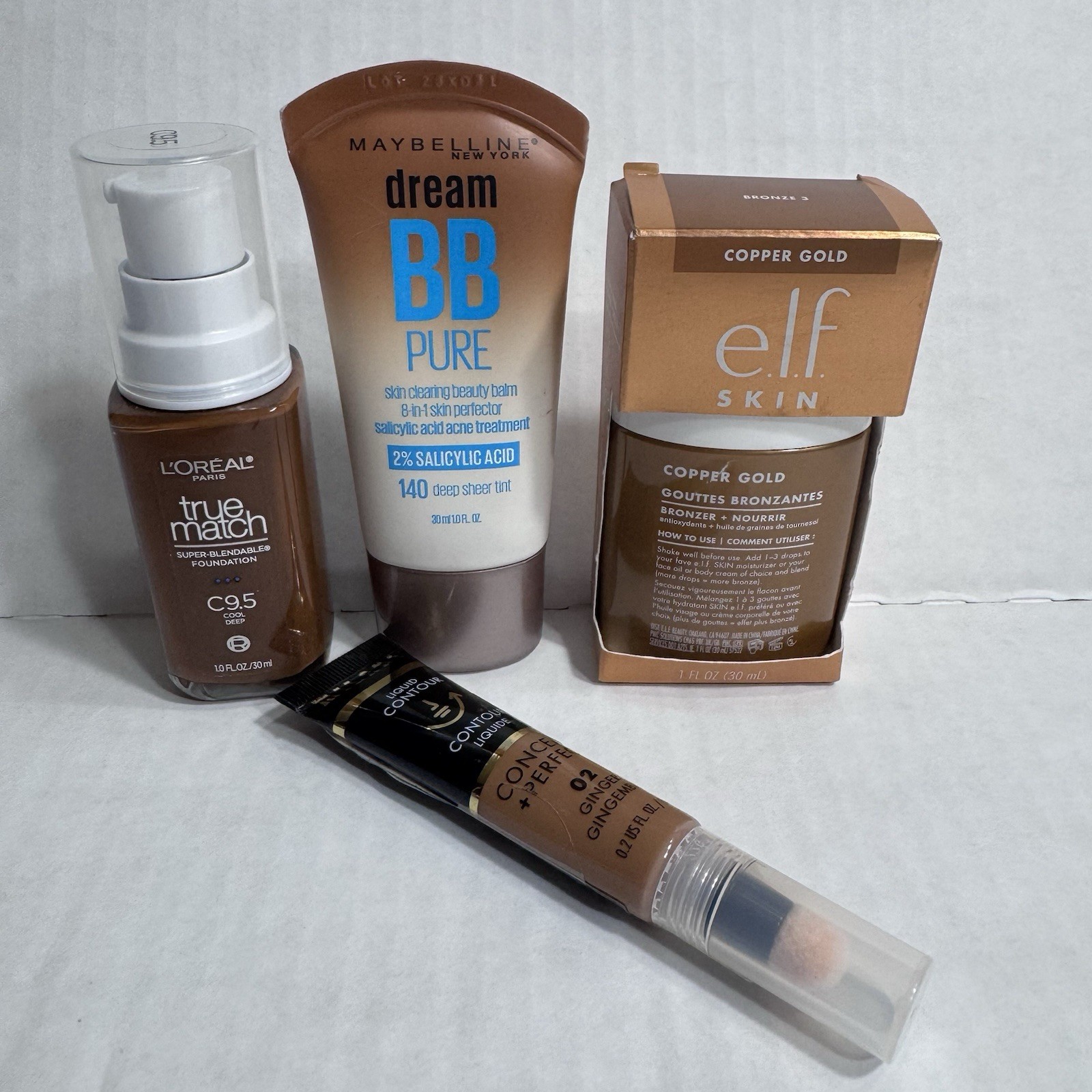 L’Oréal C9.5, Maybelline Dream BB, Elf Bronzer, Milani Contour Lot