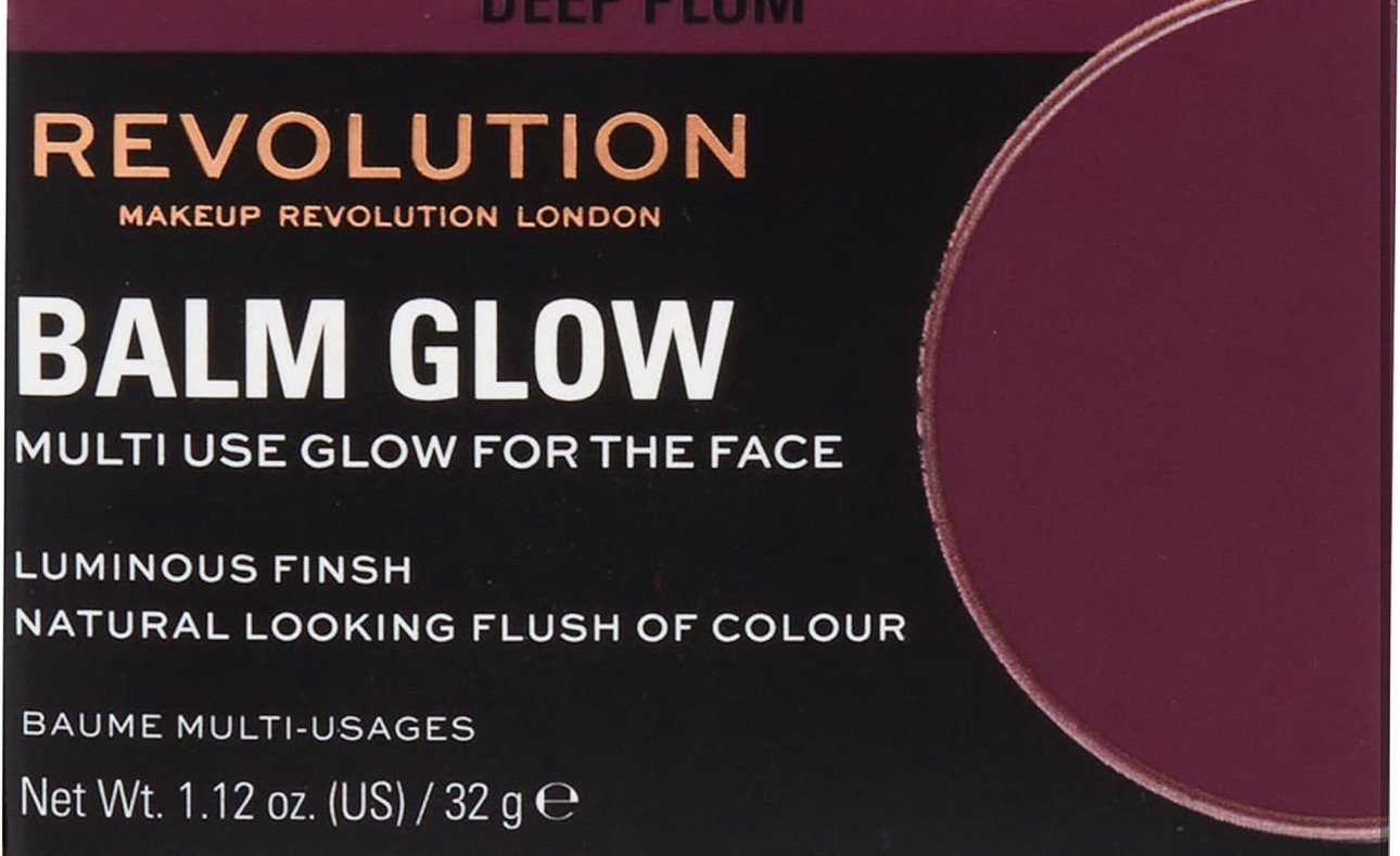 Makeup Revolution Balm Glow, Deep Plum Multi-Use Balm, 1.12 oz