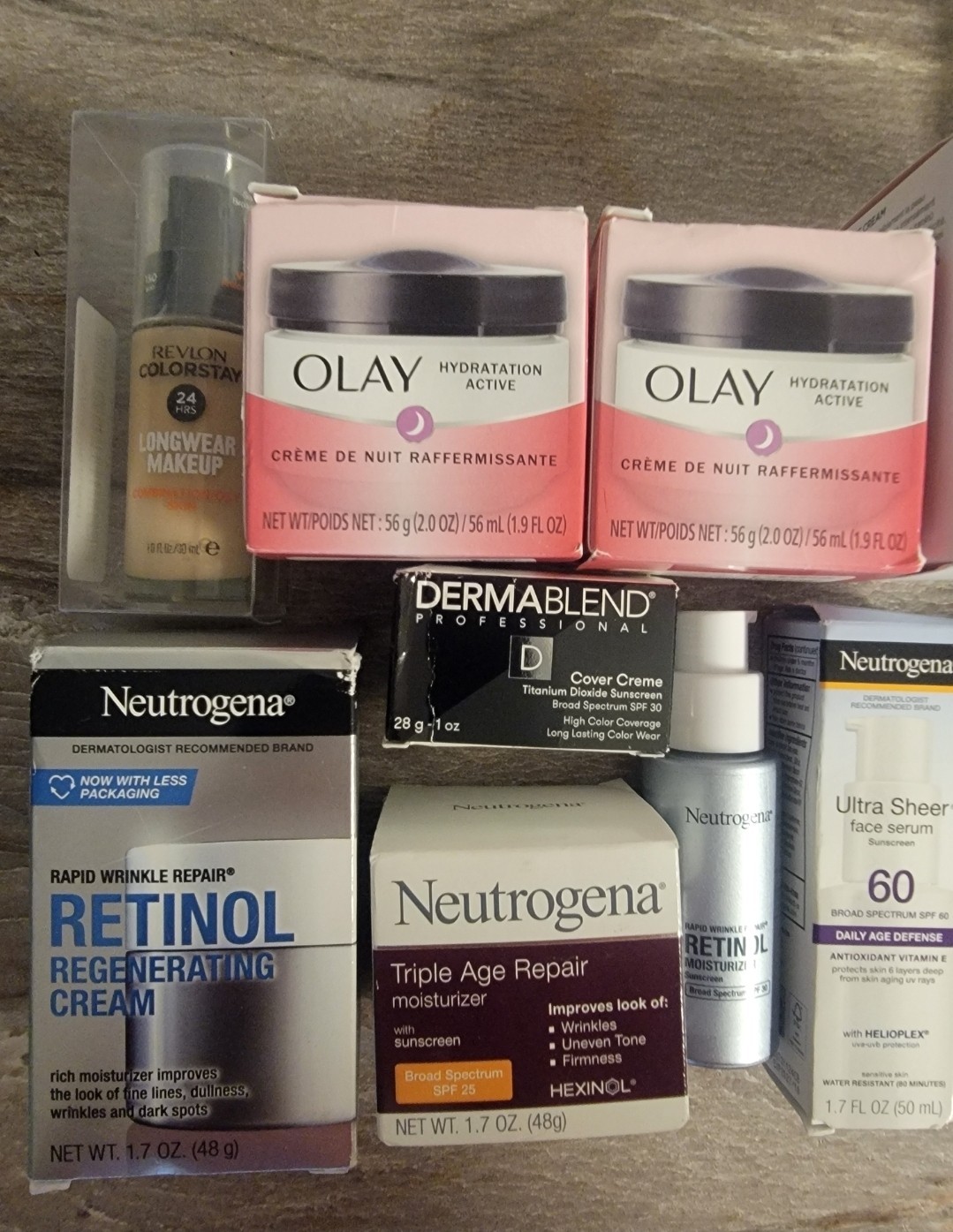 Facial Skin Care Lot Neutrogena Olay Beauty Bio Clinique Estee Lauder Dermablend