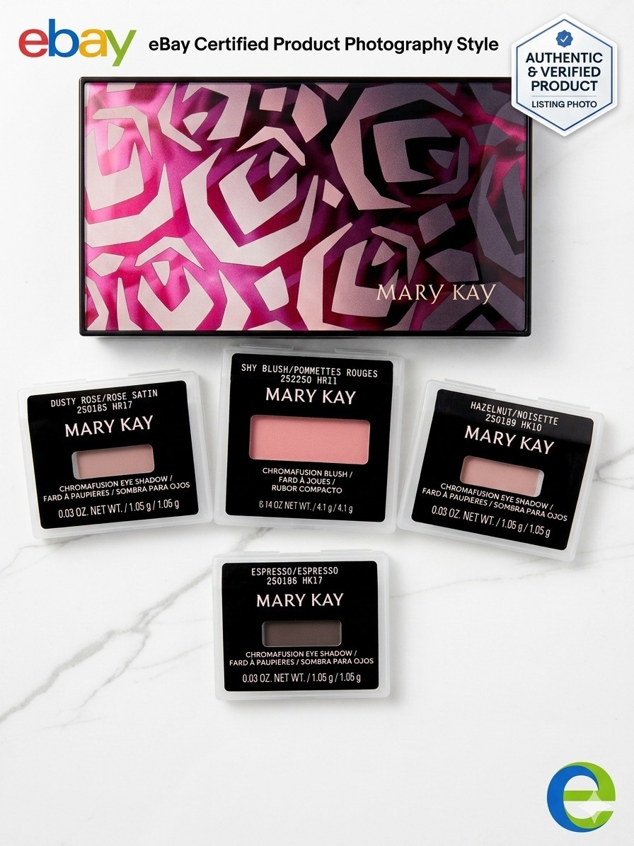 Mary Kay Perfect Palette Chromafusion Eye Shadows & Blush Shy Dusty Espresso