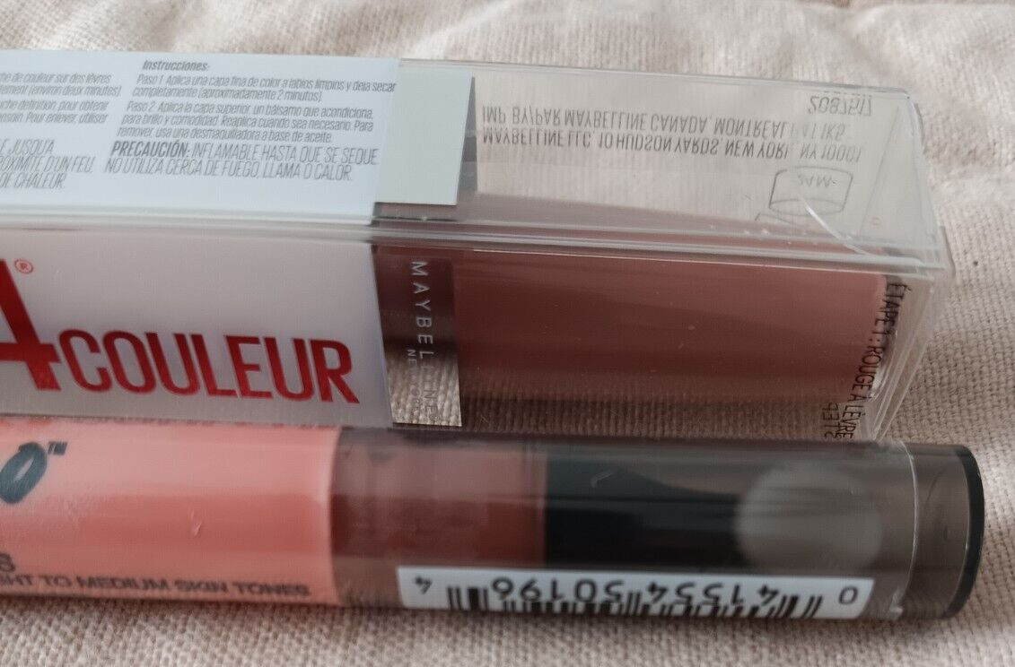 Maybelline Highlighter Mascara Color Correcting Pens Taupe 24 HR Lip Color Lot