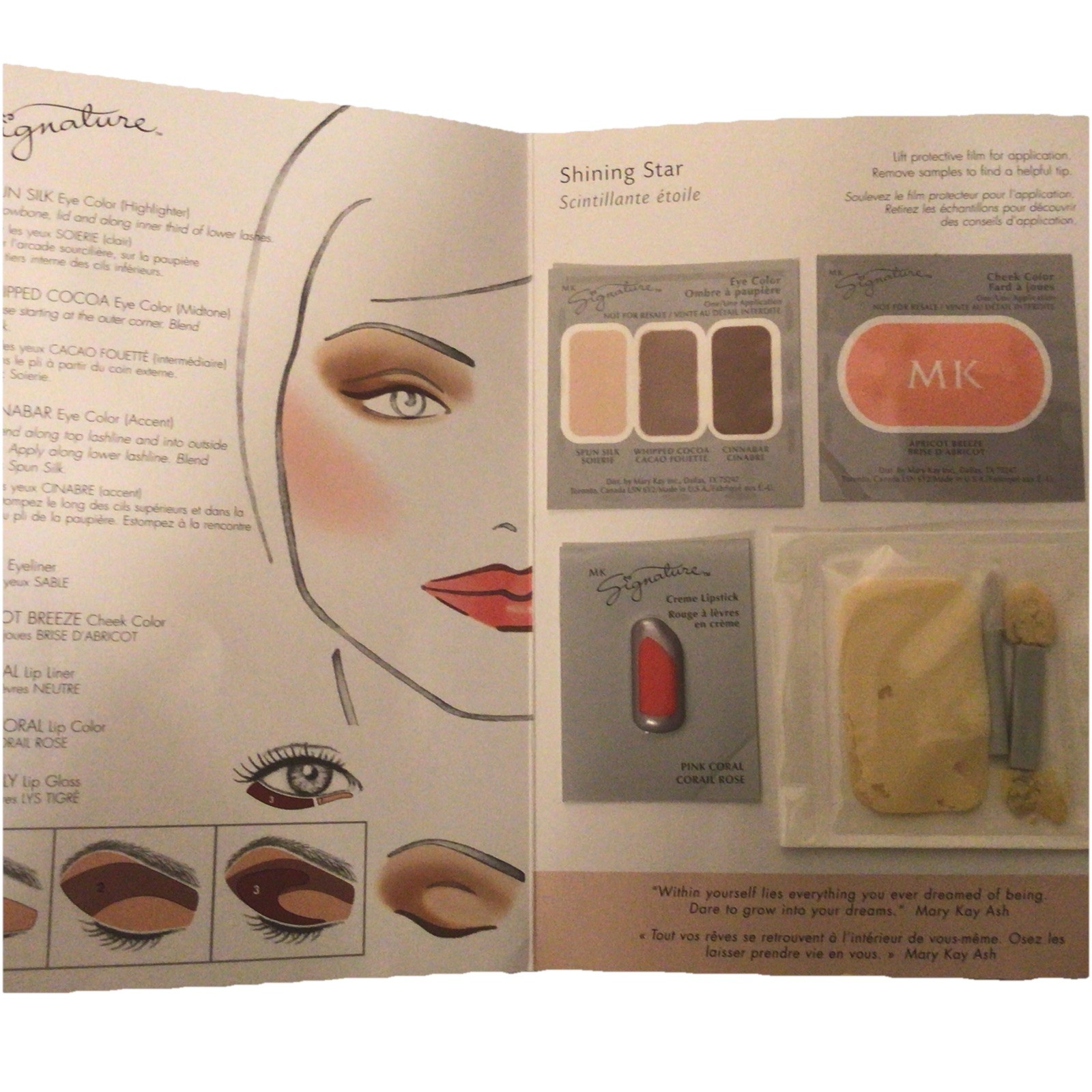 VTG Discontinued Mary Kay Signature Makeup Cards 1-2 Applications X 10.Sealed.