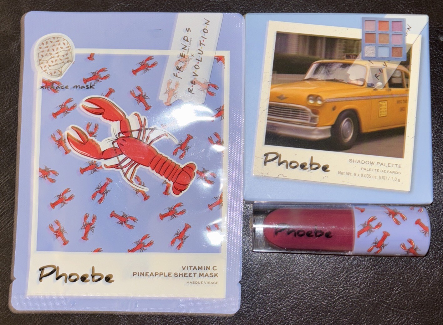 FRIENDS X Makeup Revolution PHOEBE Lipgloss + Eyeshadow Palette +VitC Sheet Mask