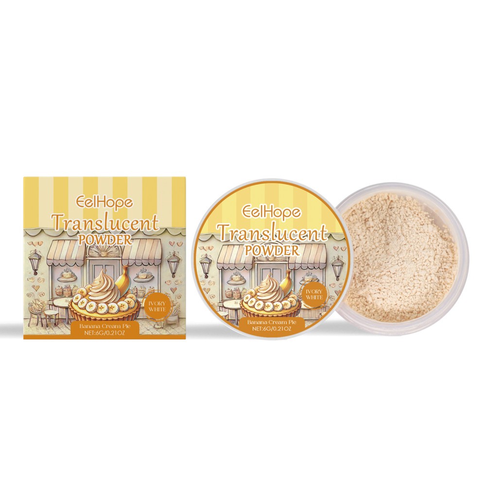 Ivory White Makeup Powder (Banana Cre Cake Flavor) Baking Flavor