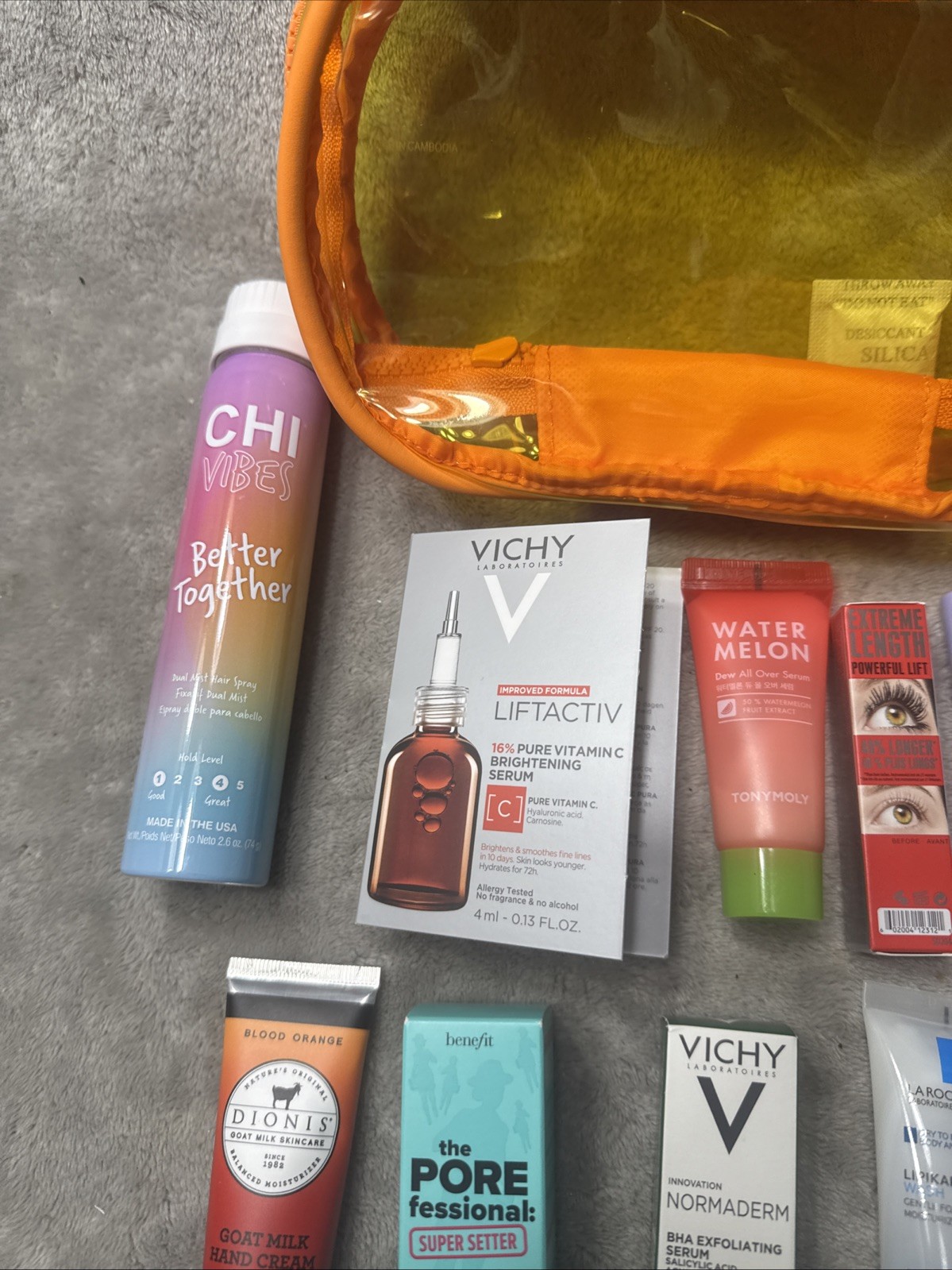 Lot 16 ULTA BEAUTY DELUXE Travel Mini Set Cream Mascara & 2 Cosmetic Bags