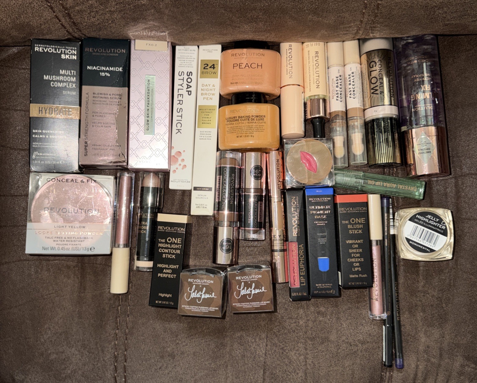 Lot Of 37 Makeup Revolution Concealer, Powder, Foundation New