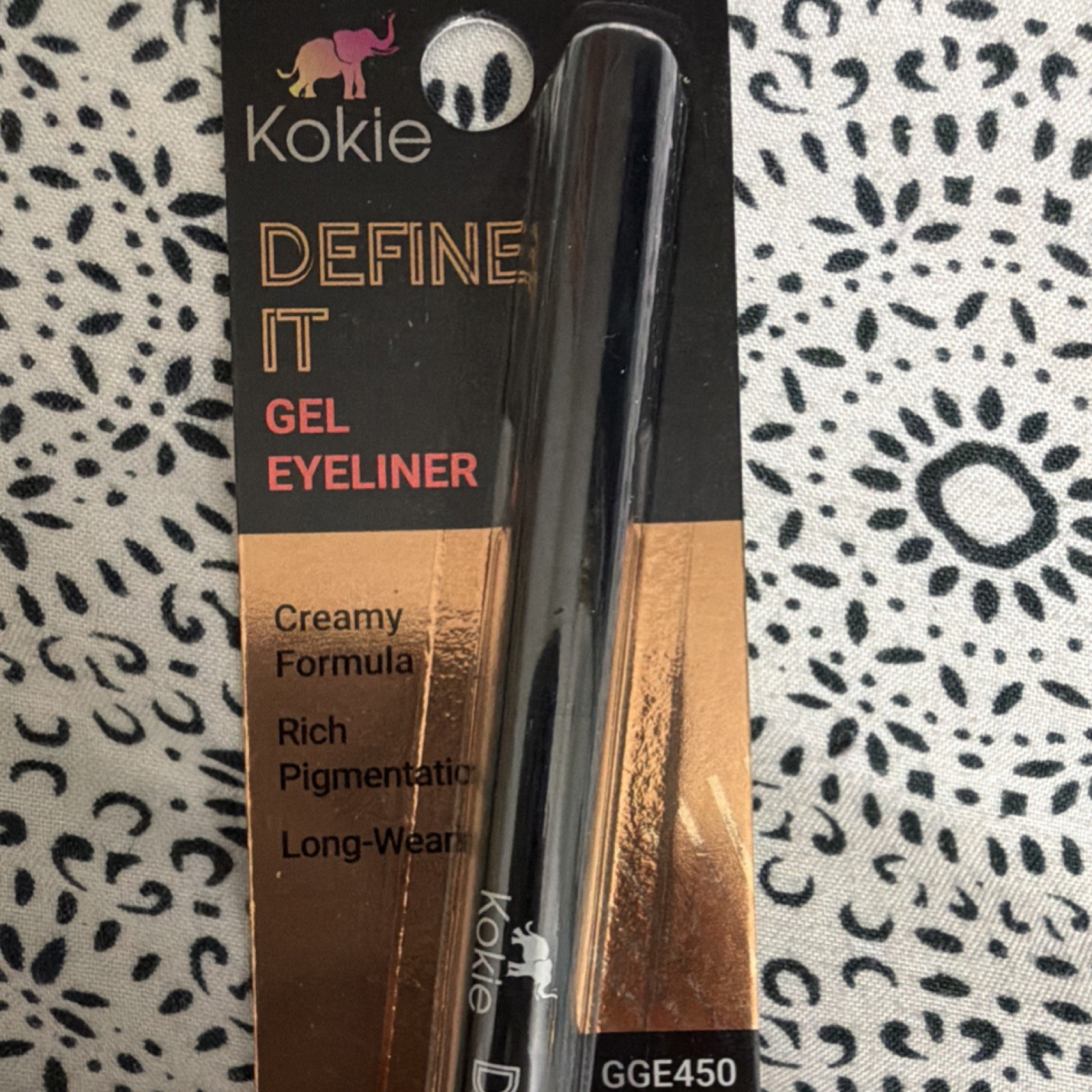 Kokie Waterproof Smudge Proof Mascara GMW320 Jet Black + Gel Eyeliner GGE450