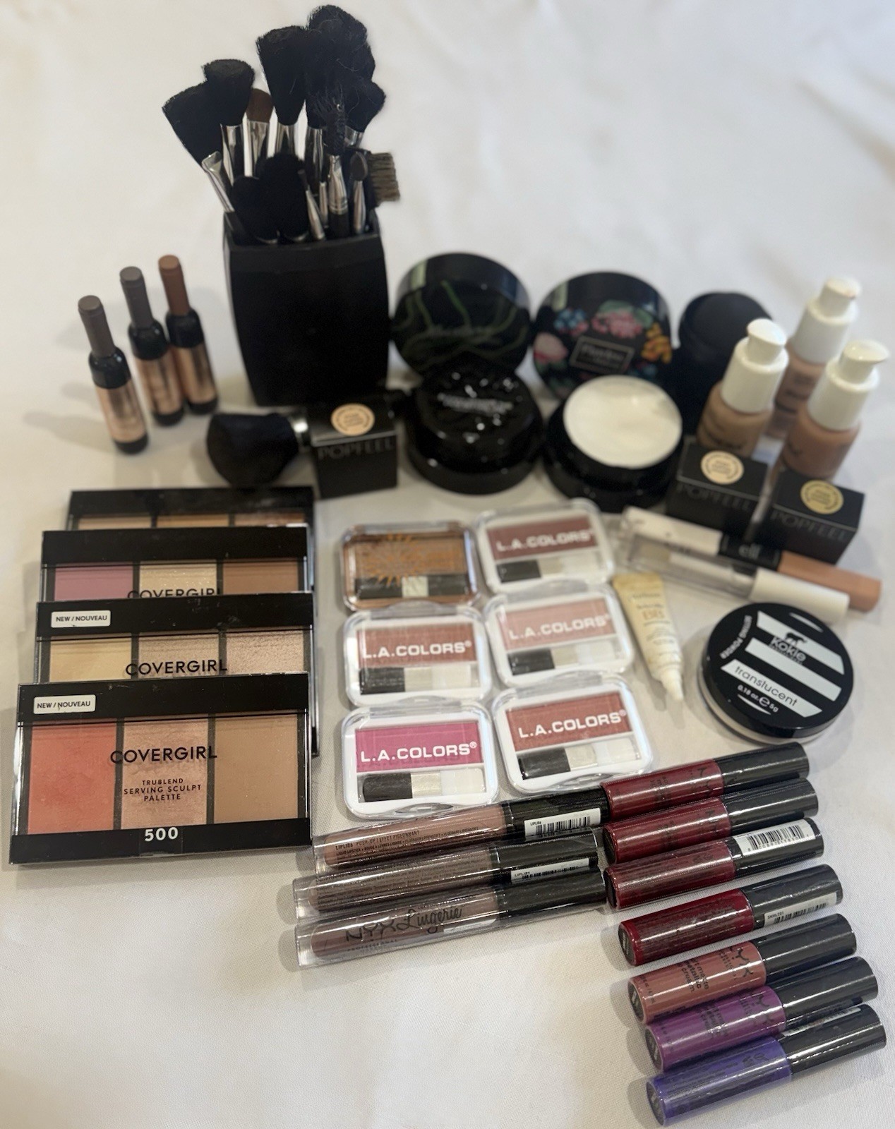 Makeup Lot, Blush, Lips, Foundation Powder