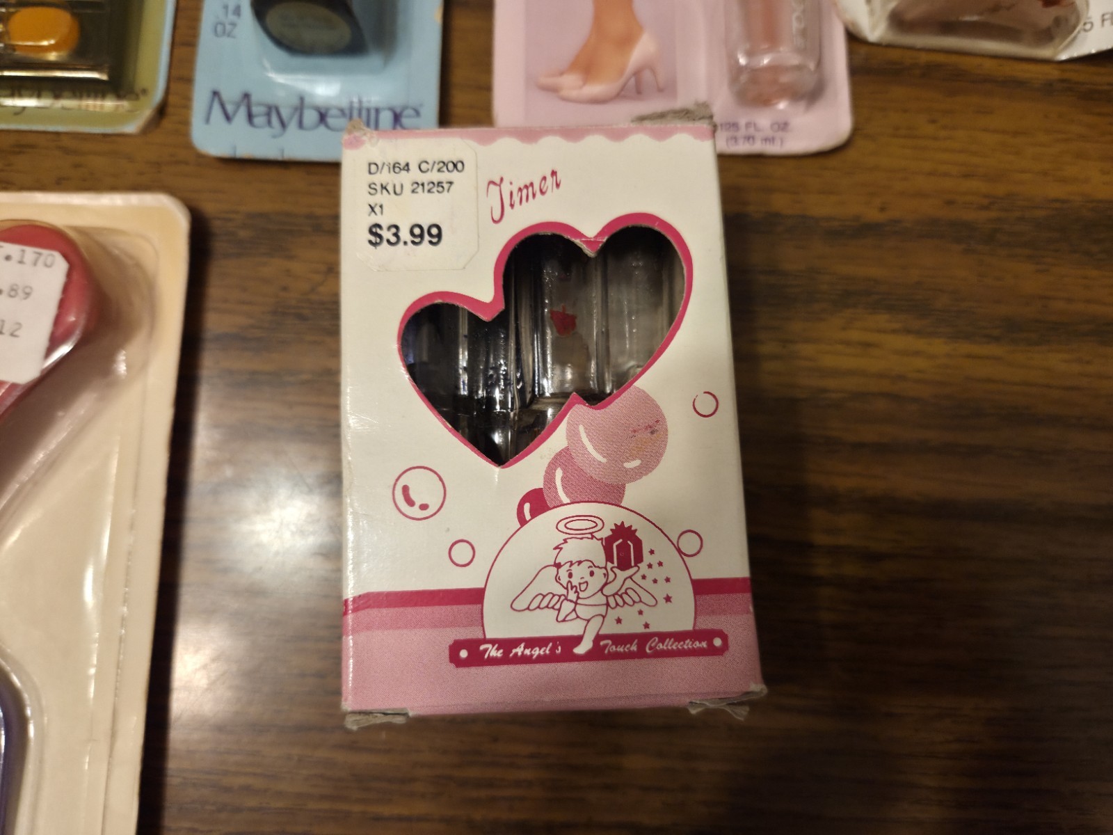 Vintage Makeup Mirror Lip Stick Nail Polish Brush Lot of 7 New Sealed Rare Items