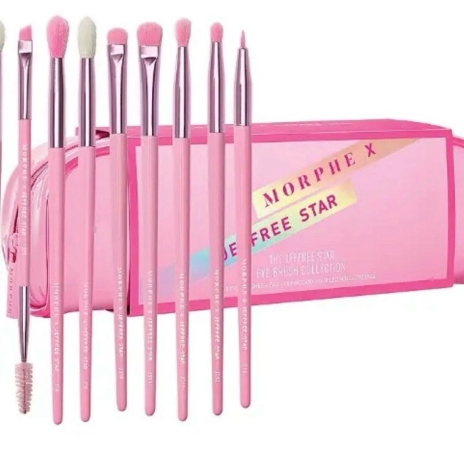 Jeffree Star morphe limited edition eyeshadow palette brushes lip gloss spray