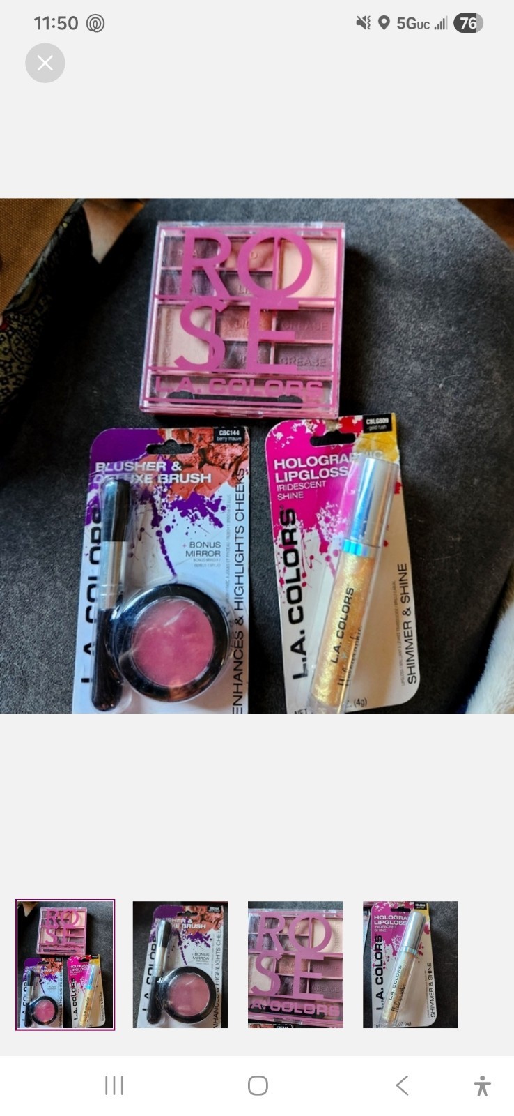 Mixed Lot of 25 pieces of Diffrent Brand makeup with a black makeup bag.