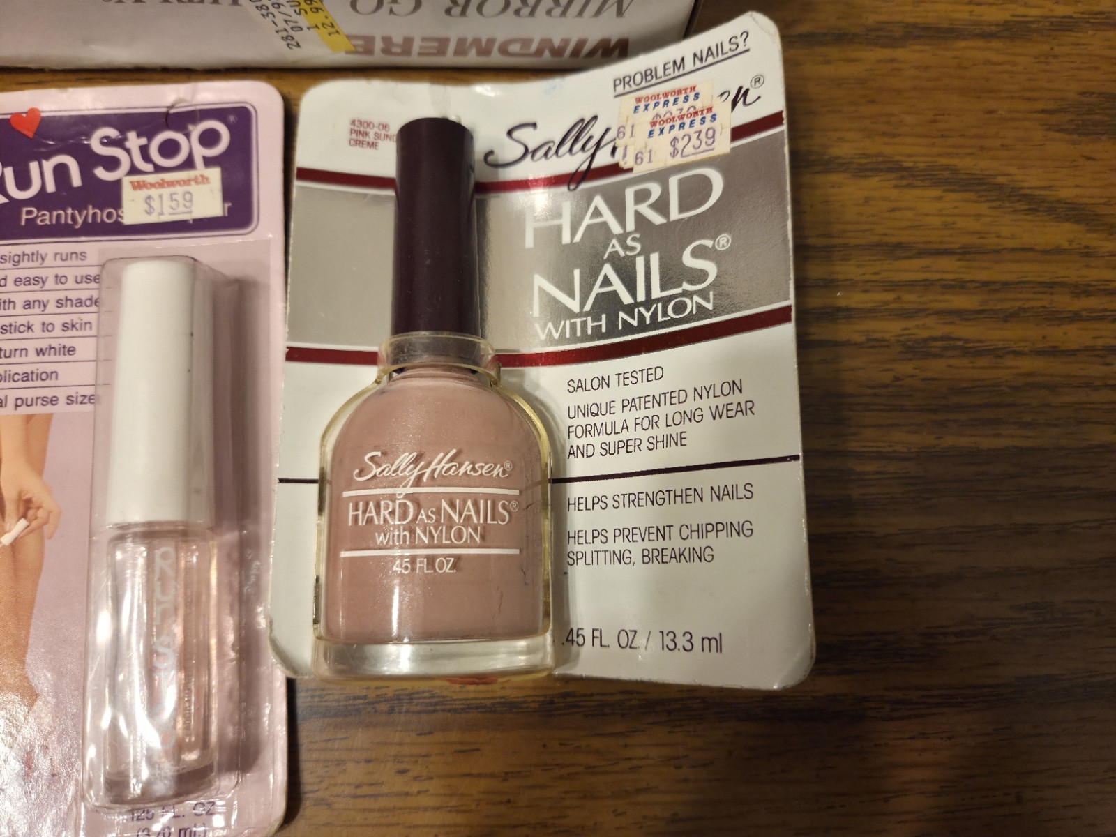 Vintage Makeup Mirror Lip Stick Nail Polish Brush Lot of 7 New Sealed Rare Items
