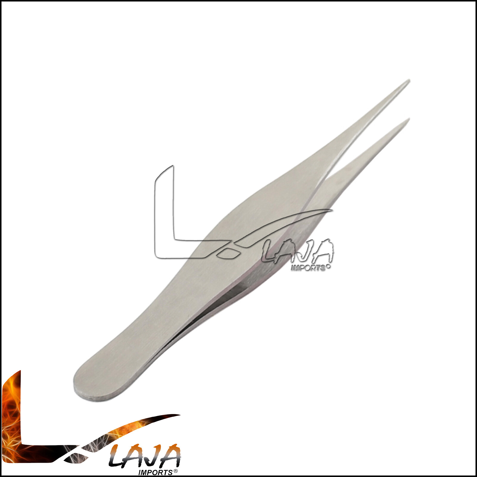 SILVER Tweezers for Ingrown Hair – Precision Sharp Needle Nose Pointed Tweezer