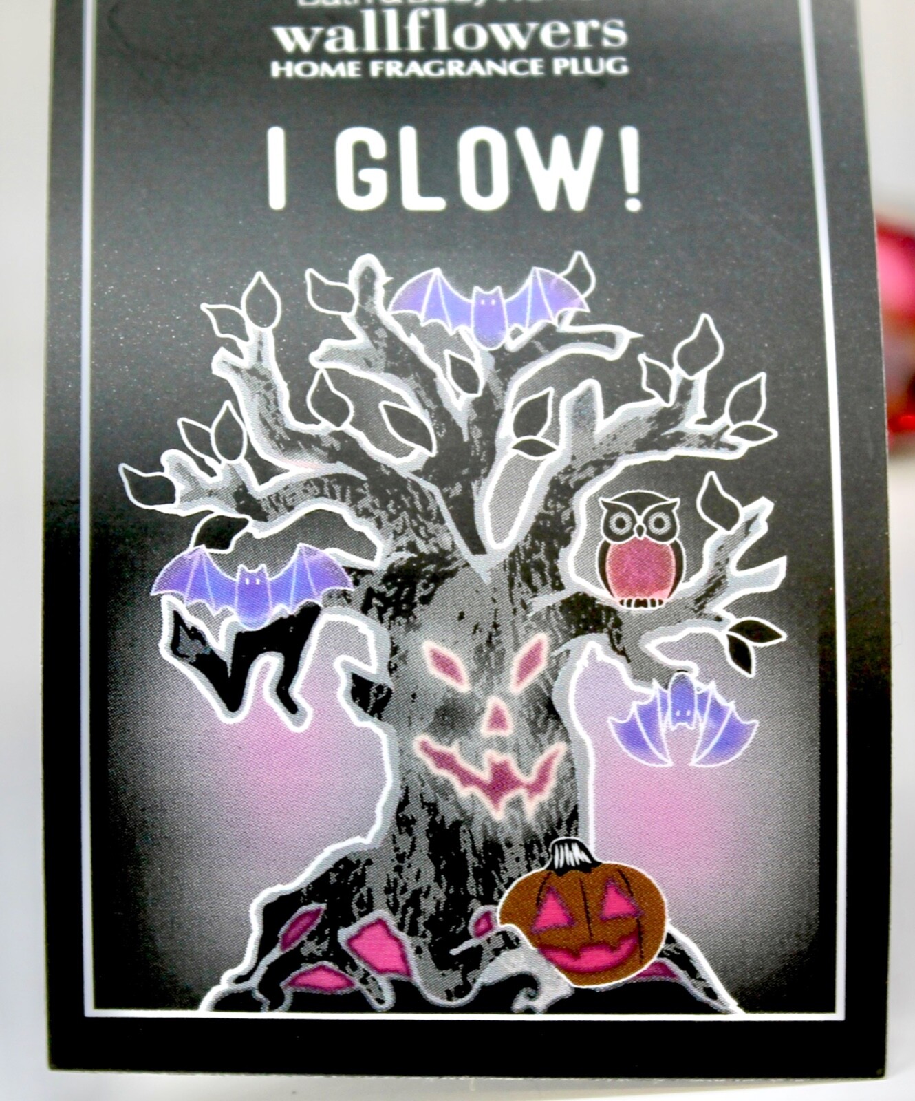 Bath & Body Works Wallflower Plug In Unit Glow Glowing Haunted Monster Tree New