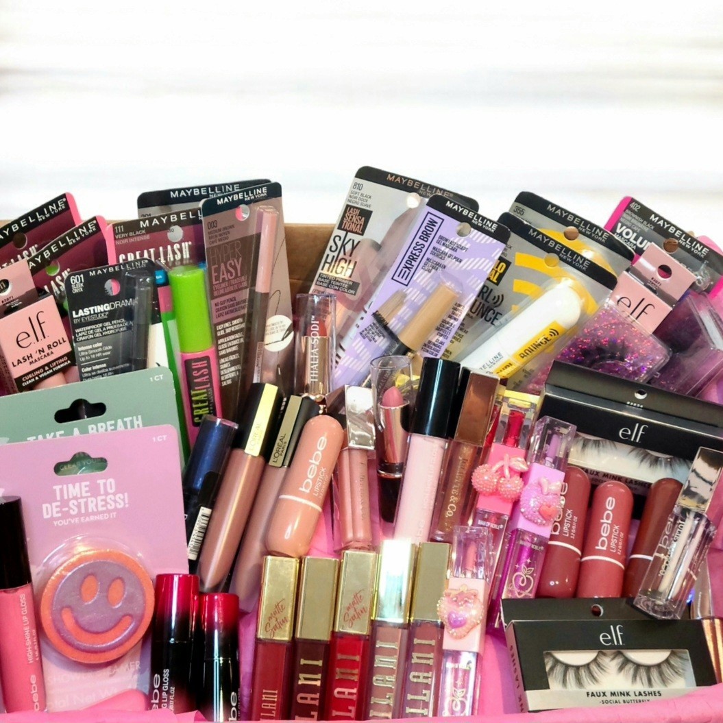 100pc NEW Makeup Lot Wholesale Bundle Maybelline L’Oréal Milani e.l.f. Mixed Lot