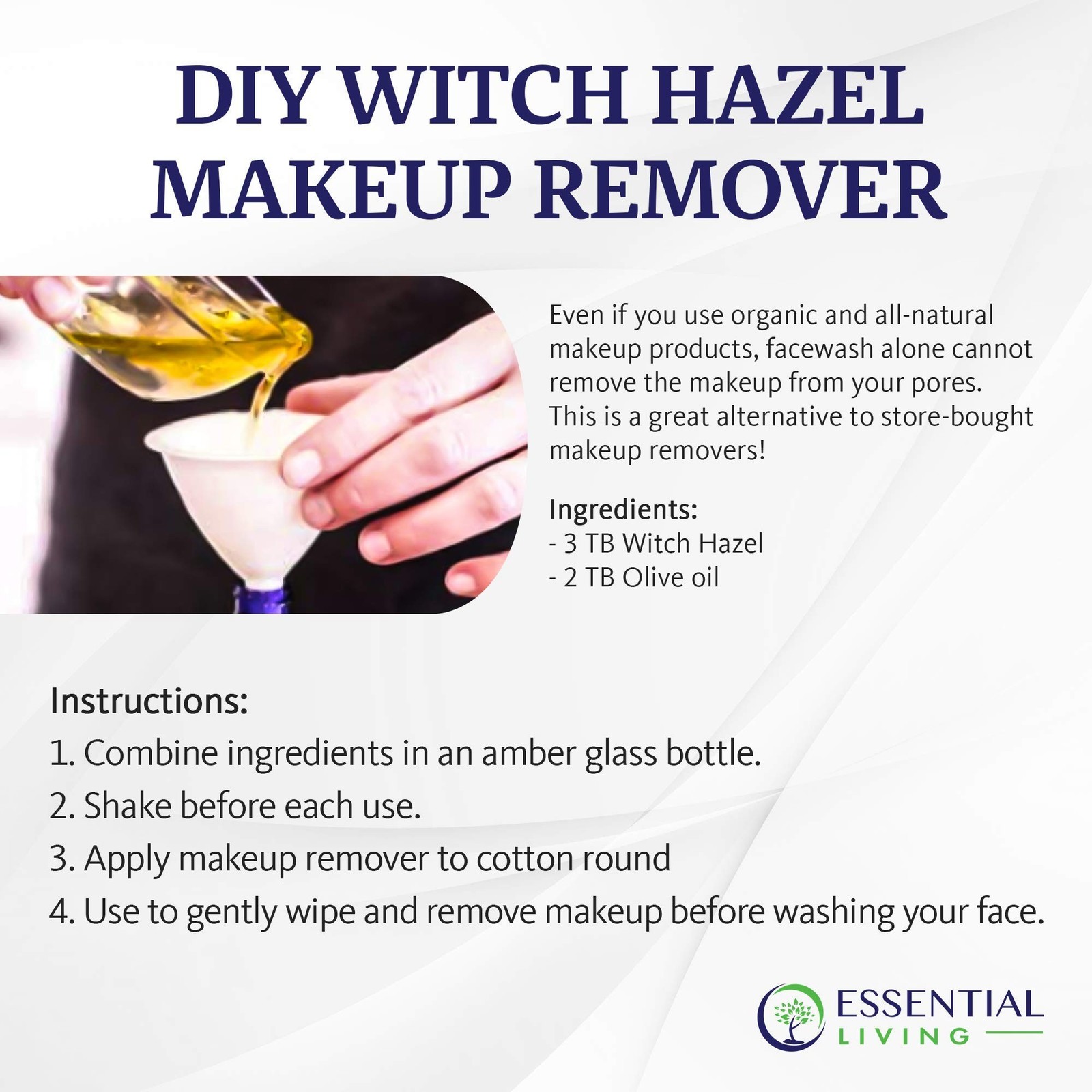 Essential Living: Witch Hazel Toner – Pure and Unscented – 12 oz. Natural Bot…