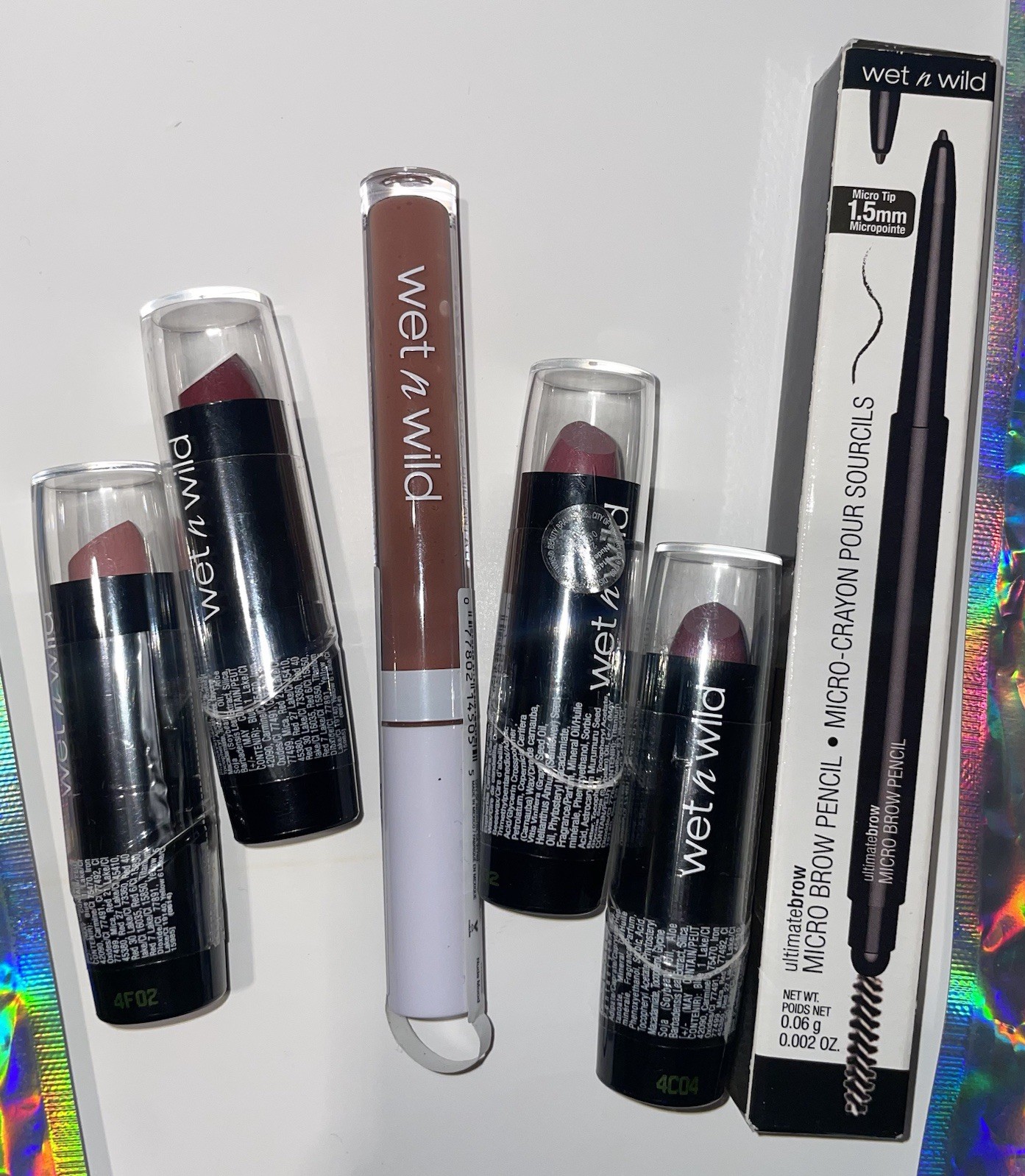 Deluxe Makeup Lot wet n’ wild Lipsticks,Makeup Brushes,Brow Pencil,Mini Mascara