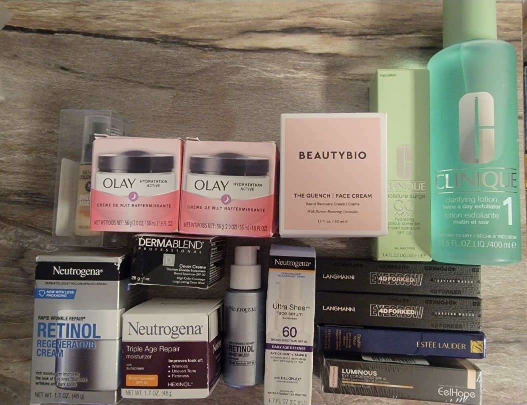 Facial Skin Care Lot Neutrogena Olay Beauty Bio Clinique Estee Lauder Dermablend