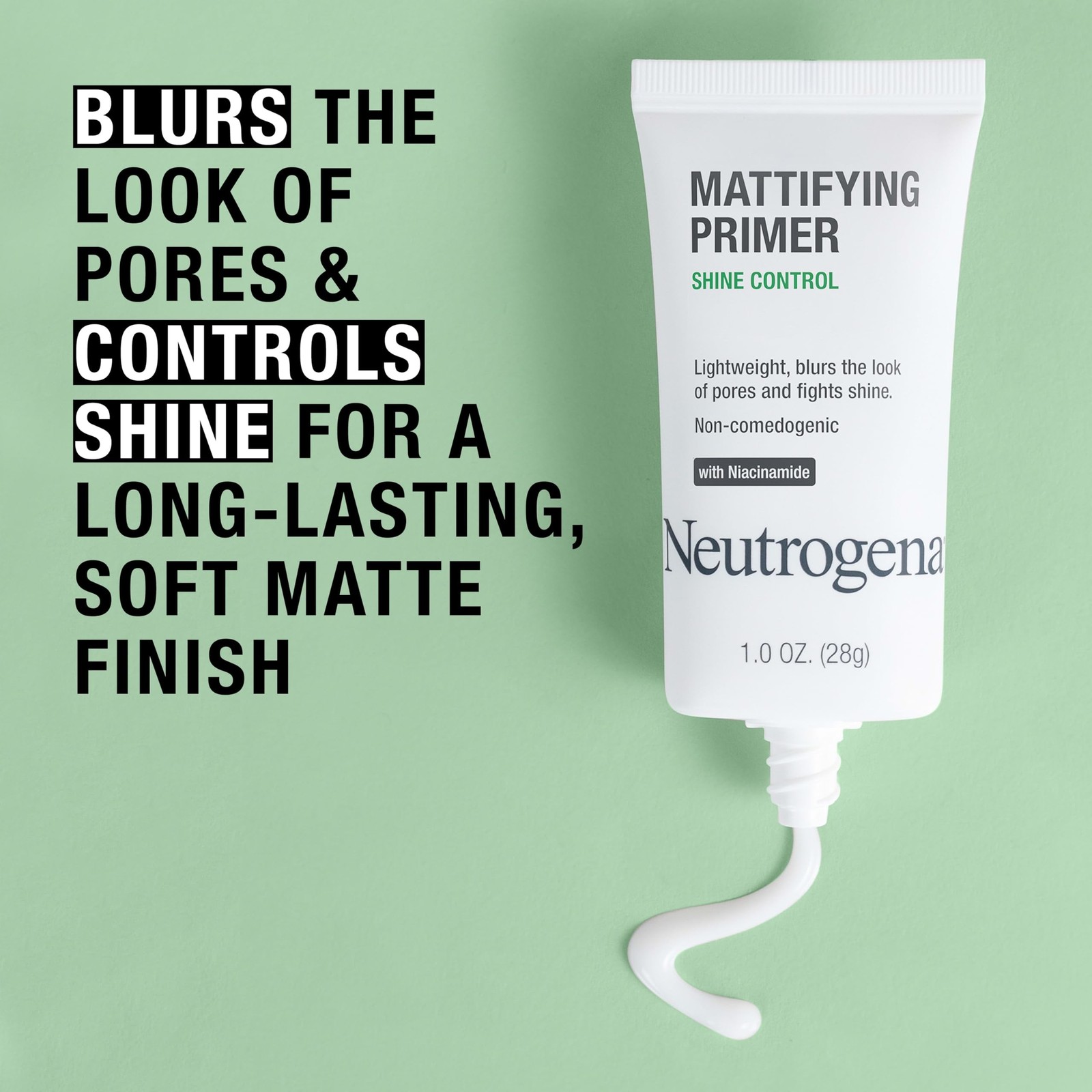 Neutrogena Mattifying Primer with Shine Control, Lightweight Pore Blurring Fa…