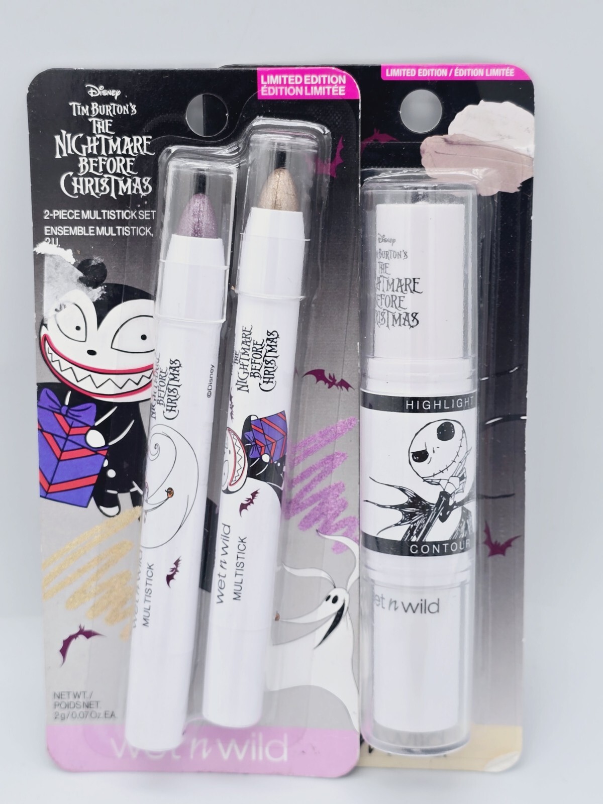 Wet N Wild Nightmare Before Christmas LIMITED EDITION Makeup 2 Pieces Total