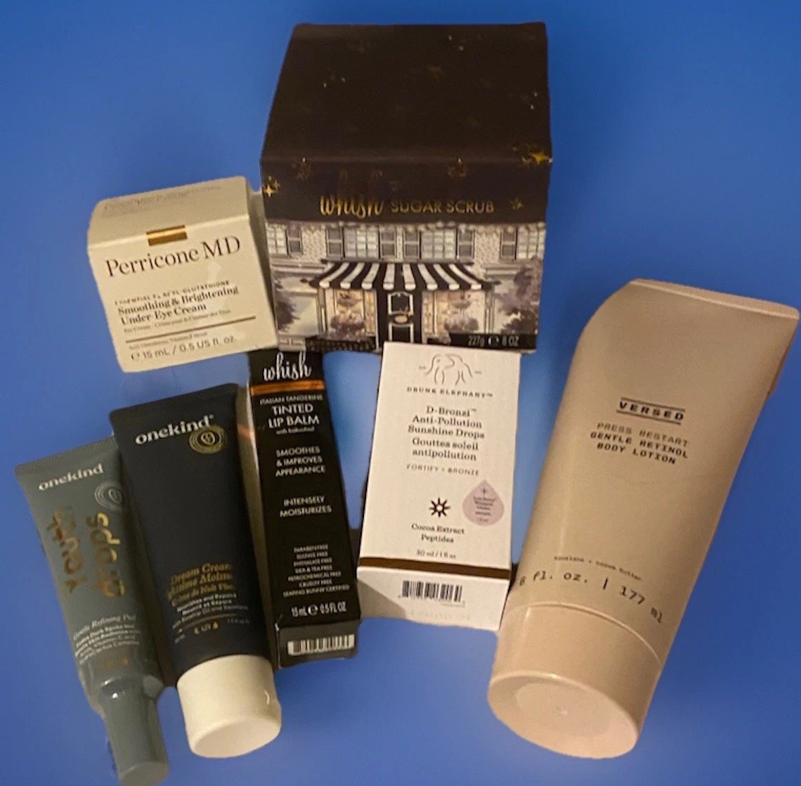 7 Pc HighEnd Premium Beauty Skincare Luxury Brands Bundle WHISH SUGAR SCRUB❣️❣️