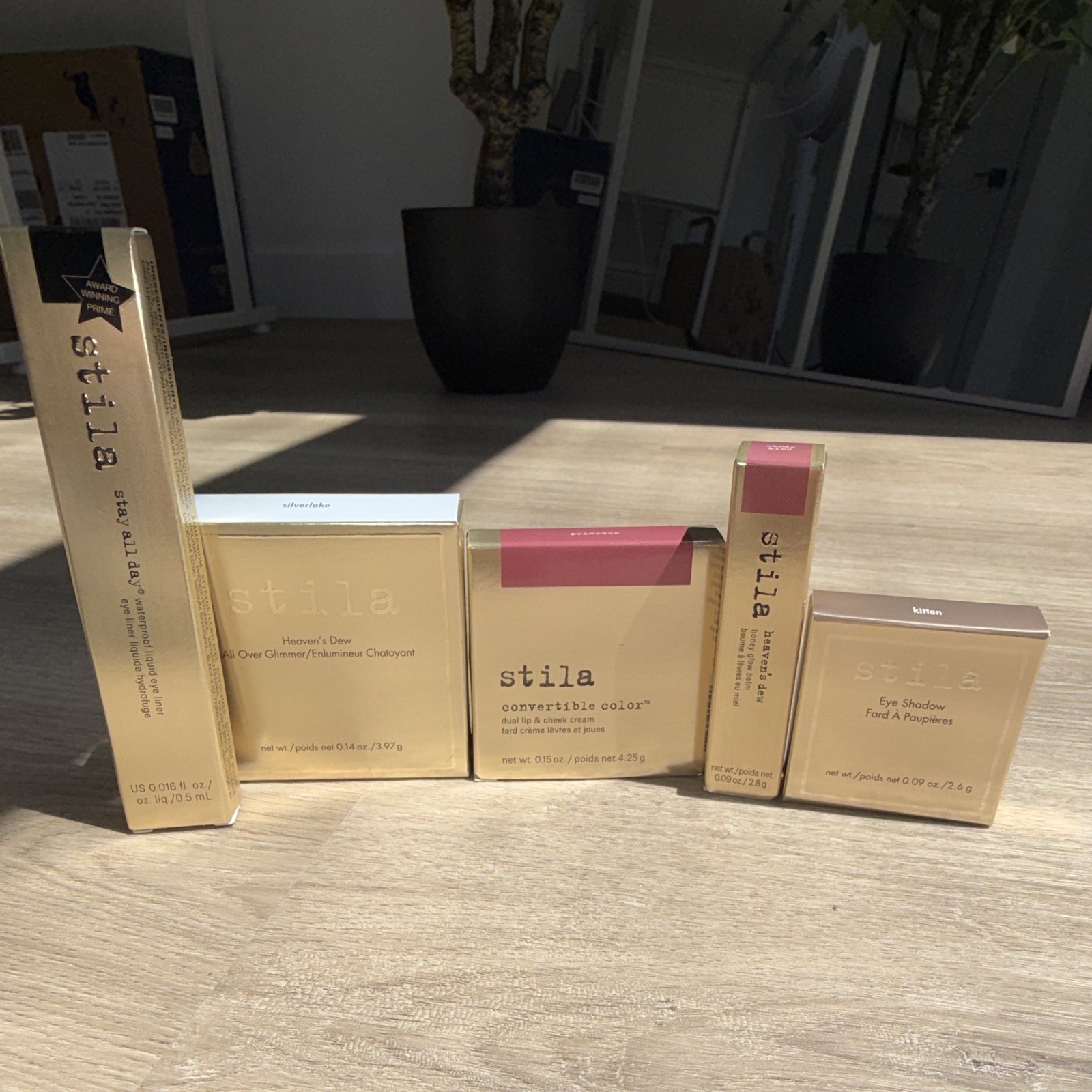Stila Heaven’s Dew Silverlake + Primrose, Kitten Shadow, Waterproof Liner
