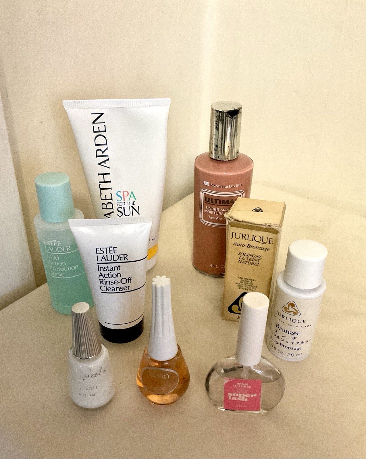 Vintage Lot Of Makeup Bottles Discontinued Elizabeth Arden Estee Lauder Ultima 2