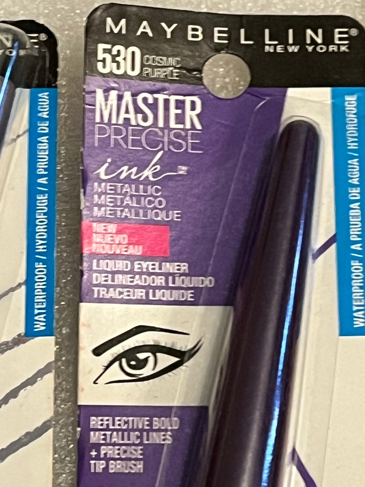 Lot of 6 Eyeliners Pencil, Liquid by Maybelline, Revlon, Full Spectrum Covergirl