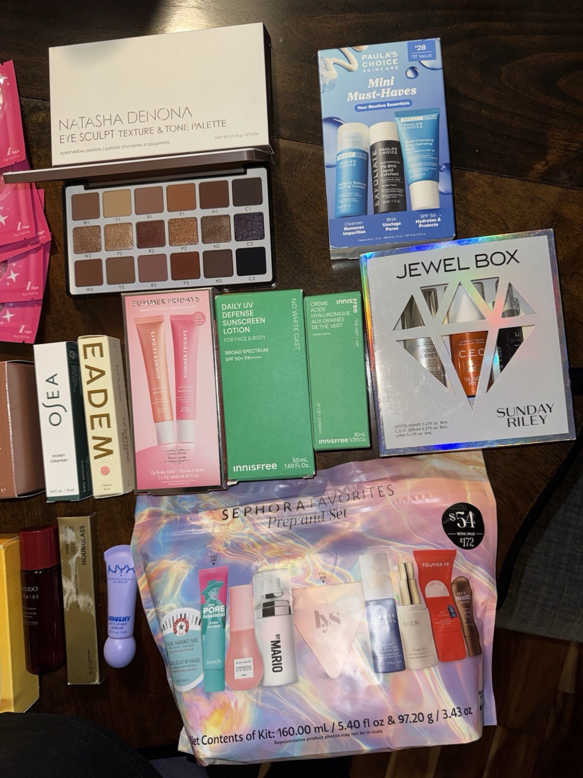 Huge Makeup & Skincare Bundle RHODE Natasha Palette Sephora Favorites Luxury Lot