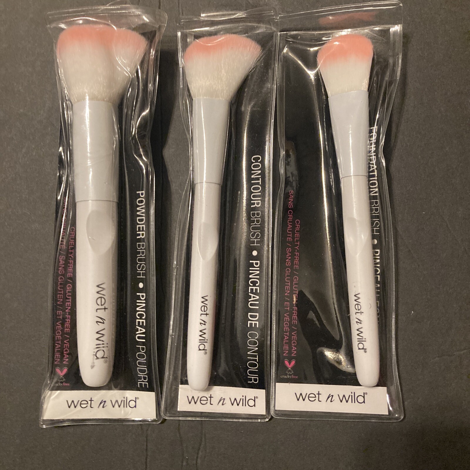 Wet n Wild Makeup Brushes Mixed Lot Of 3pcs (Lot#W33)