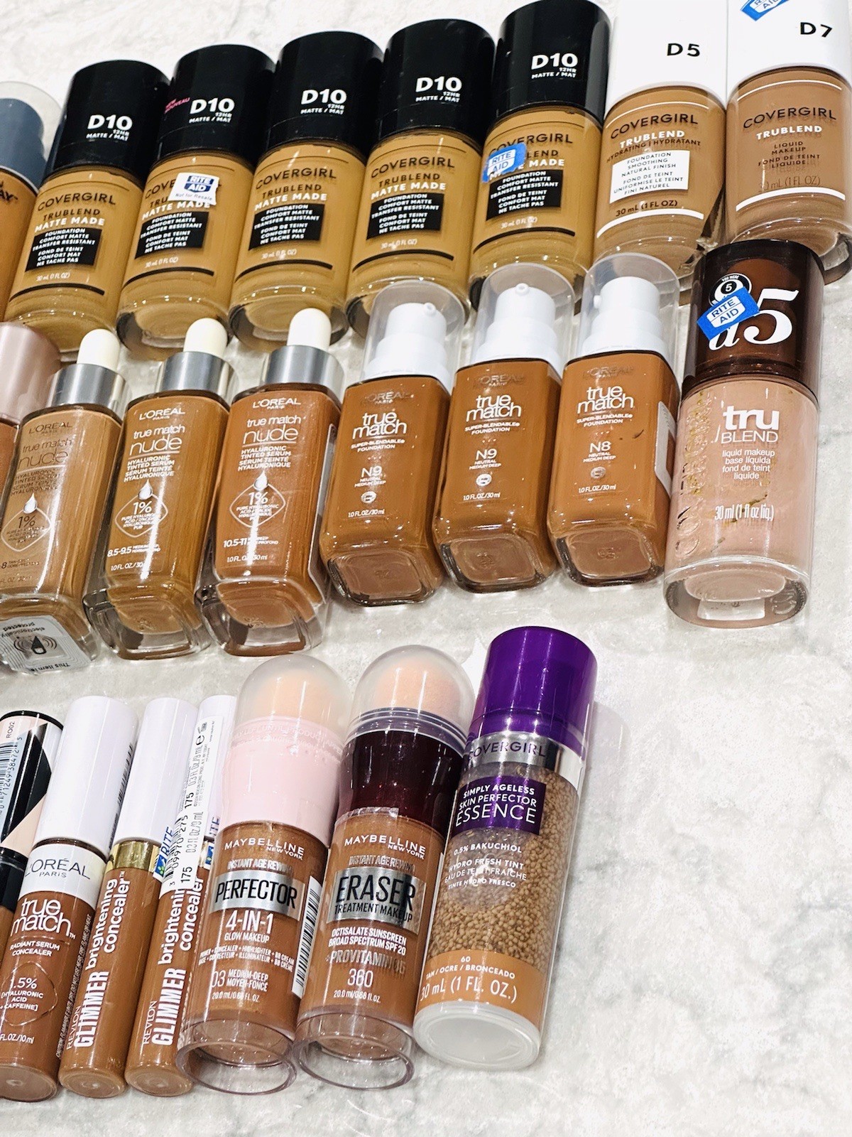 NEW 50-Piece Makeup Haul: L’Oréal, Covergirl, Maybelline, Revlon, Almay.