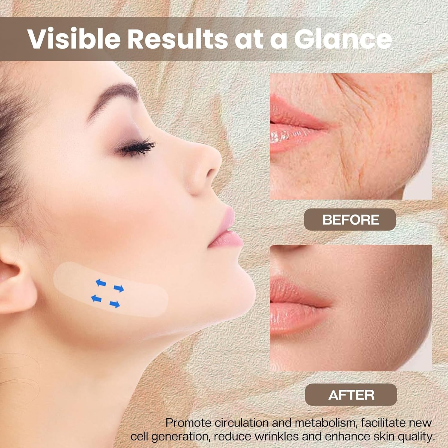 Invisible Face Lift Tape : 120PCS Neck Tape – Instant V-Shaped Lifting for Sa…
