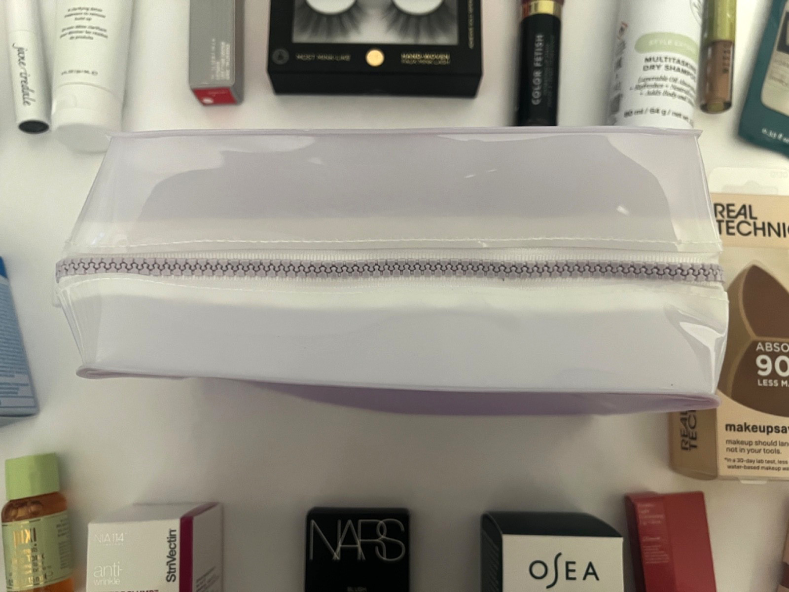 High End Beauty Mixed Lot Makeup Skincare Haircare 40 Pieces + Cosmetic Bag