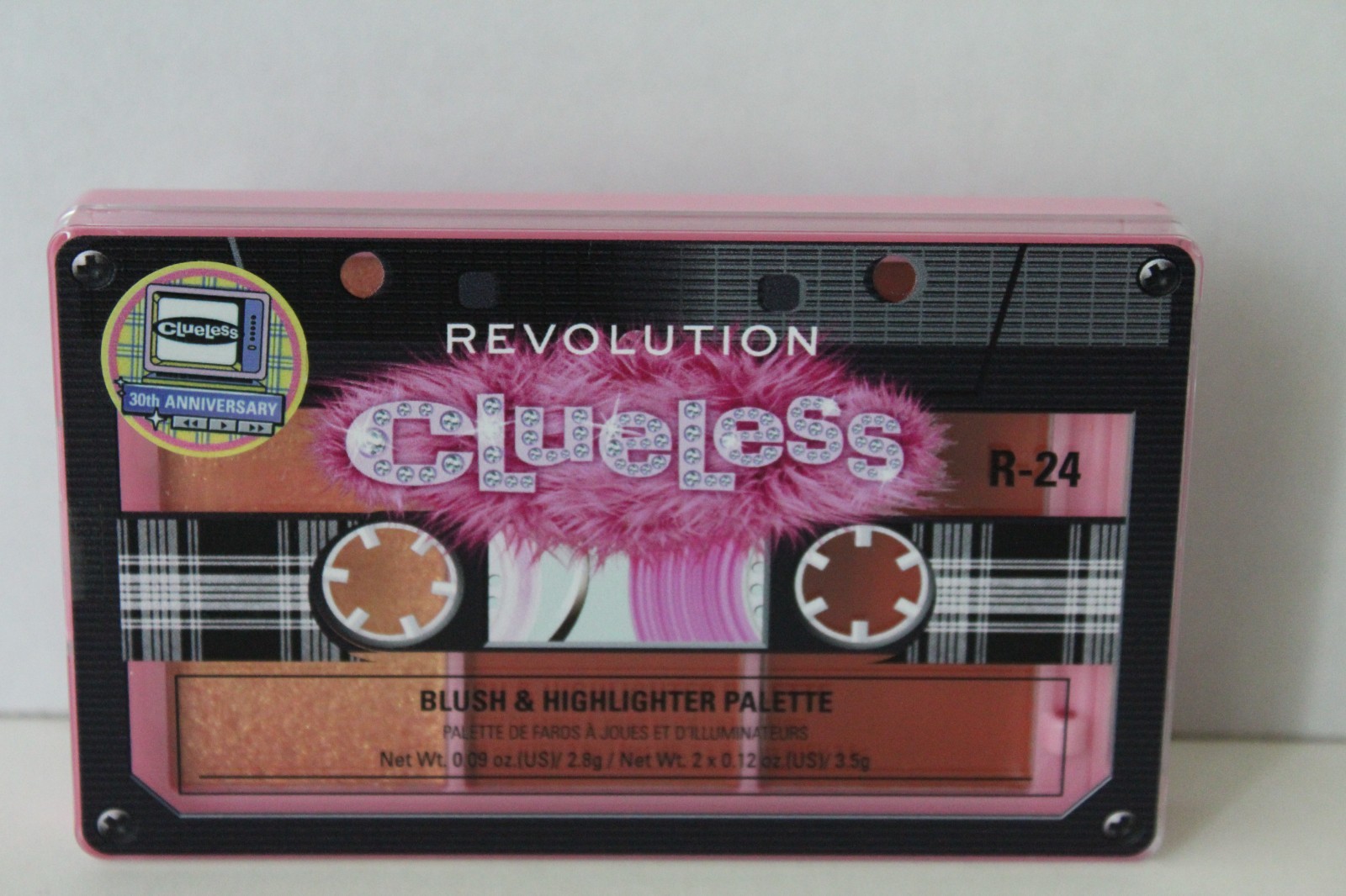 Clueless 30 year by Revolution makeup 3 piece set lip and eye liner/ blush
