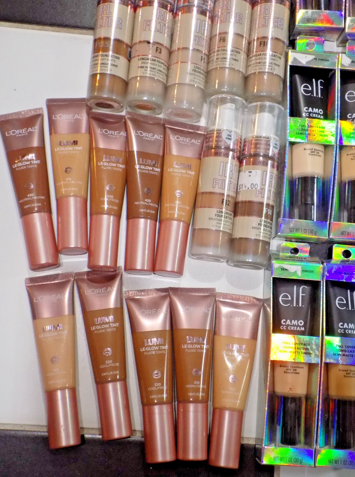 NEW!~ LOT 69 FOUNDATION/BLUSH/BRONZER ASSORTED SHADES/BRAND/SIZES*READ DETAILS*